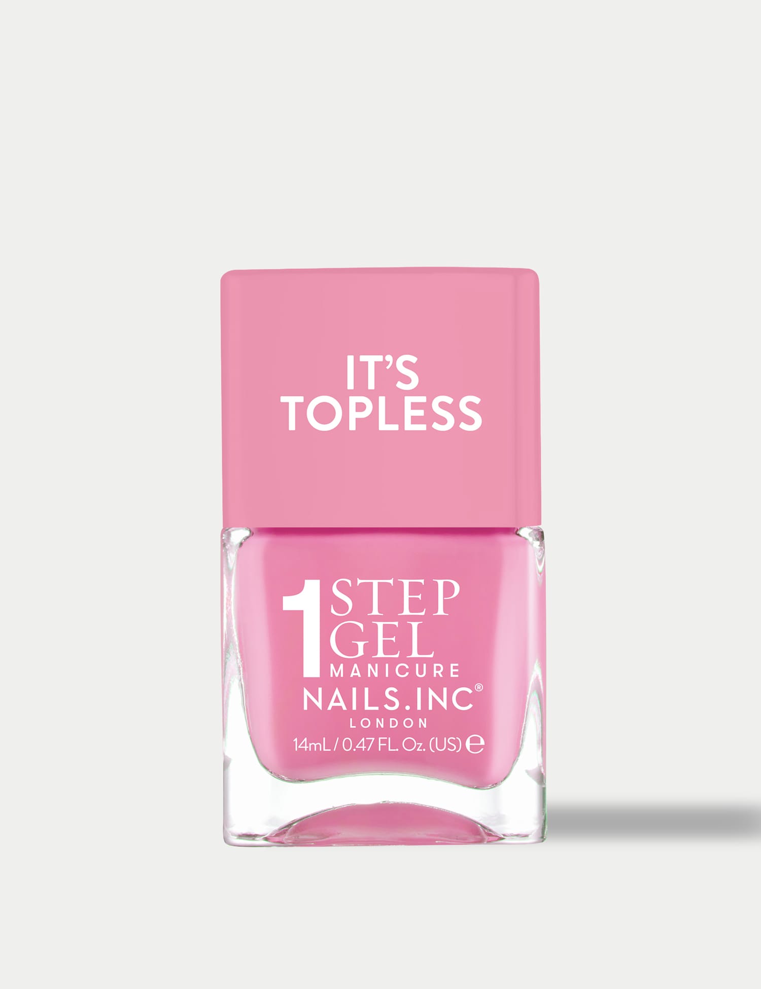 Nails Inc. It's Topless 1-Step Gel Like Nail Polish 14ml Candy