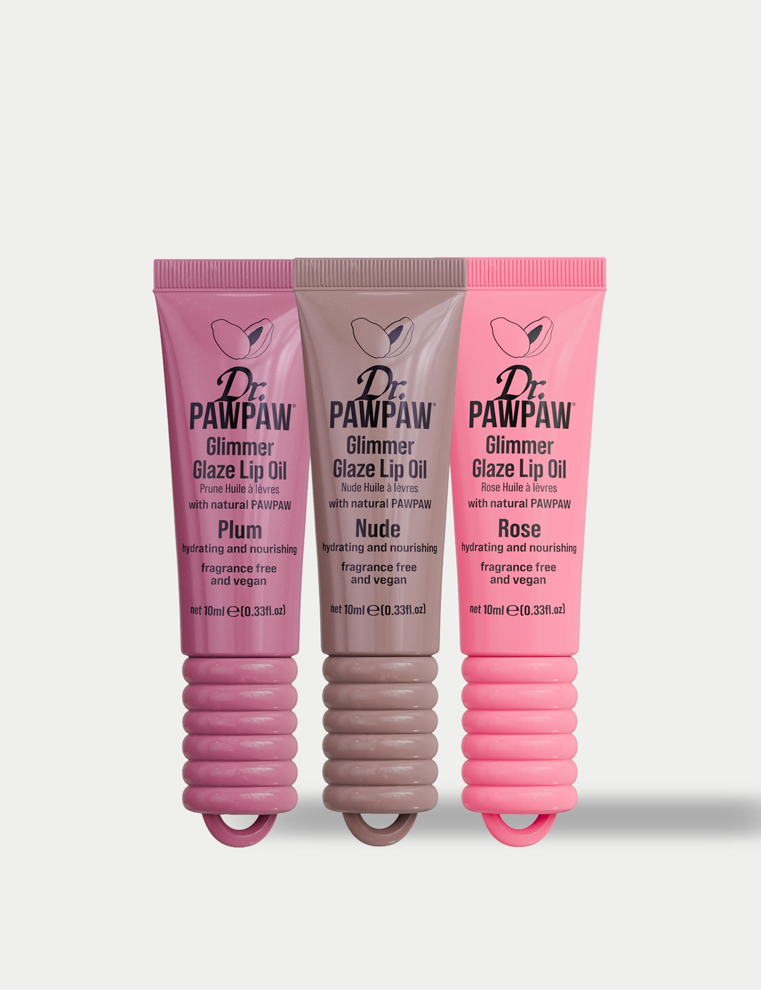DR PAW PAW Glimmer Glaze Trio Nude Mix