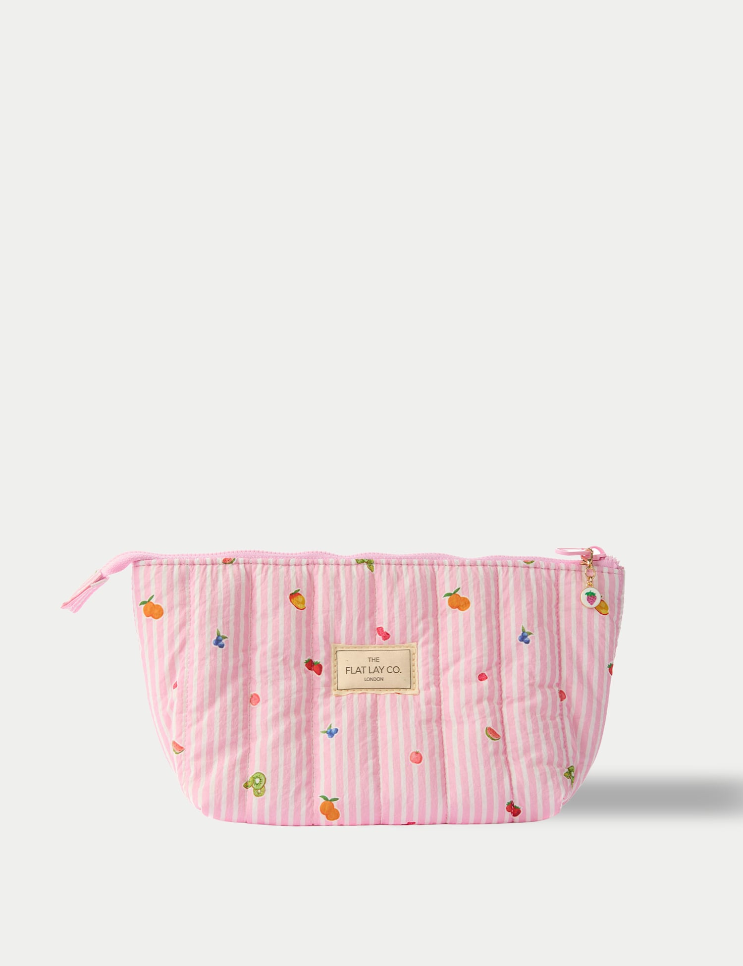 The Flat Lay Co. Padded Essential Makeup Pouch Pink