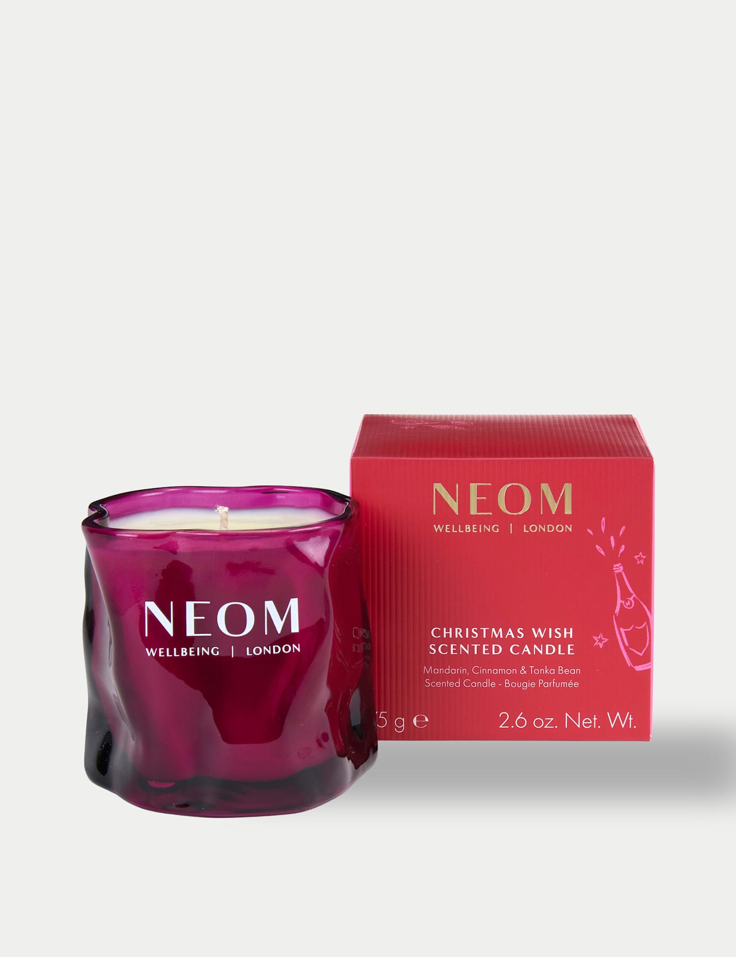 NEOM Wellbeing Christmas Wish Travel Candle 75g No Colour
