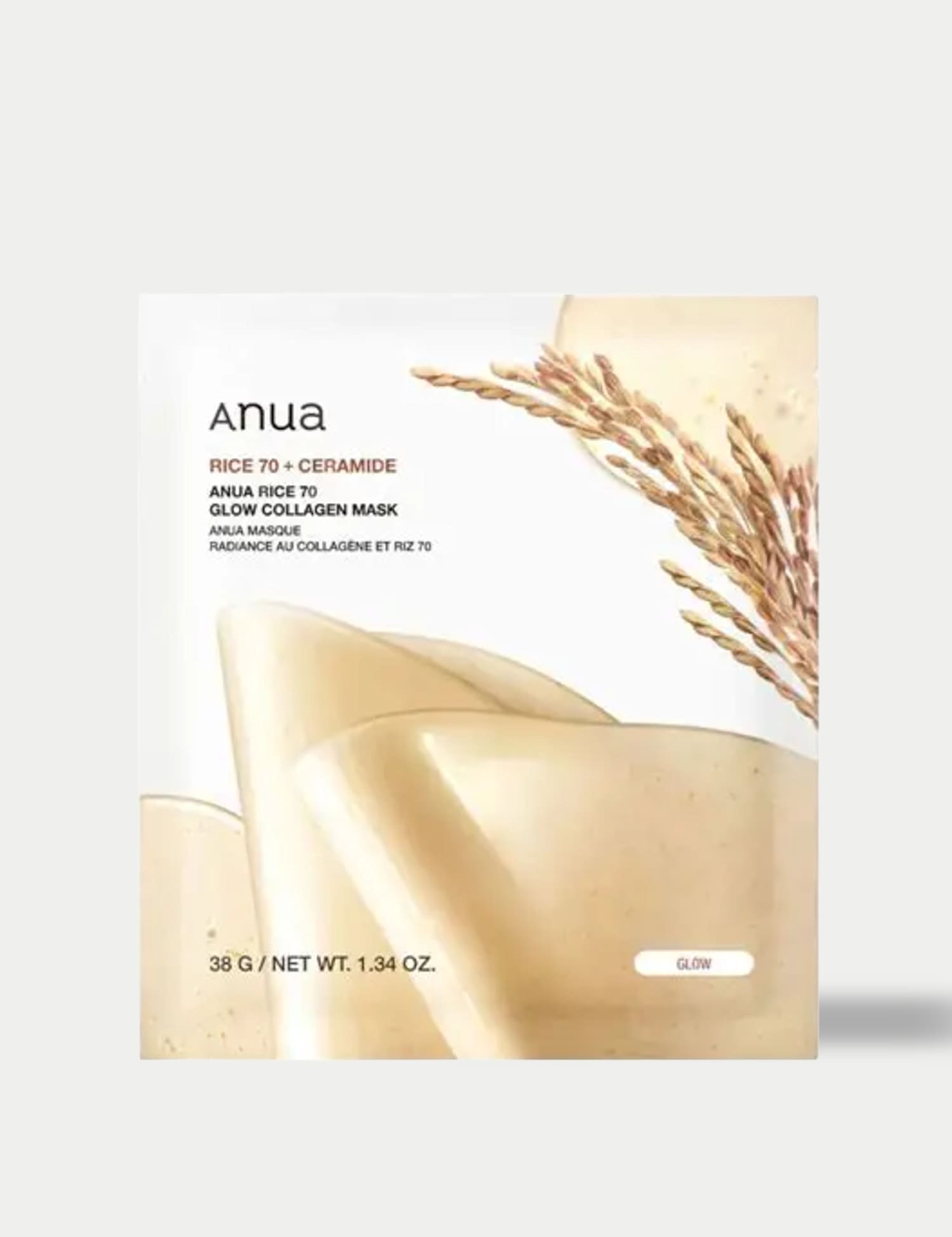 Anua 4pk Rice 70 Glow Collagen Mask No Colour