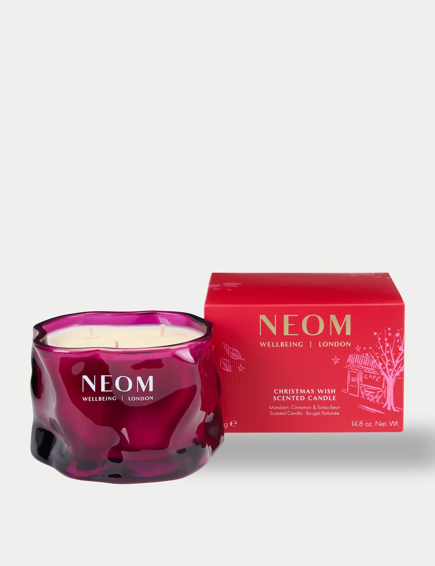 NEOM Wellbeing Christmas Wish 3 Wick Candle 420g No Colour