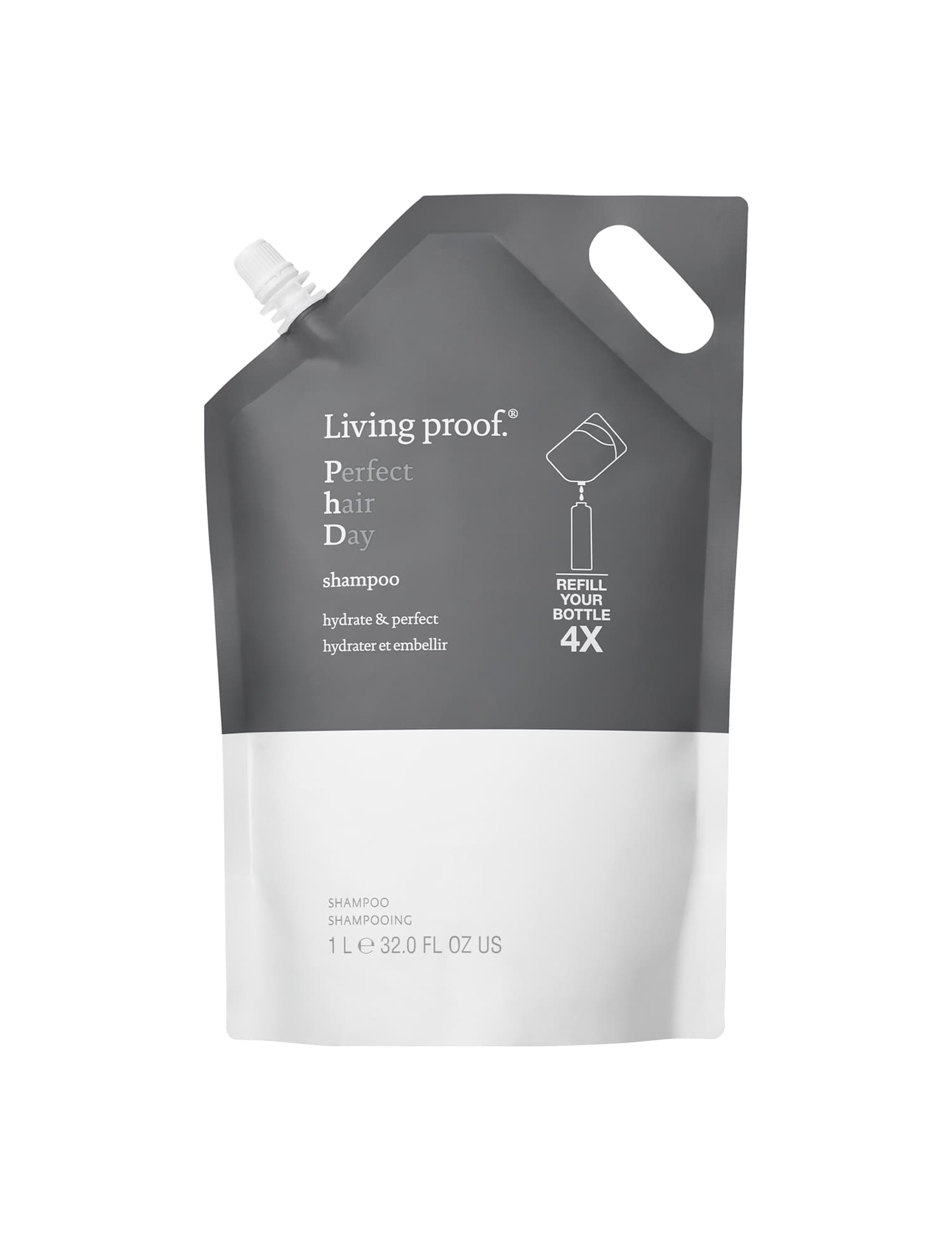 Living proof.� Perfect hair Day� Shampoo reFill pouch 1000ml No Colour