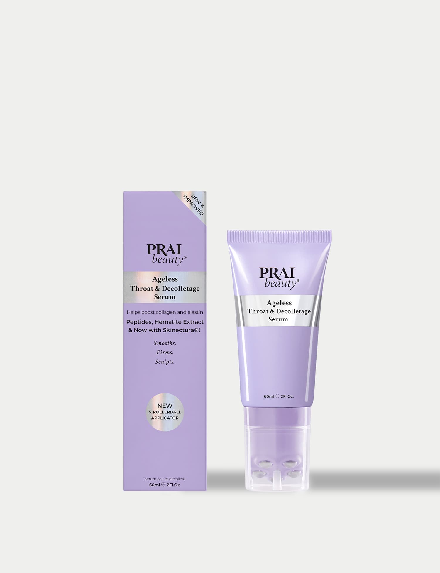 PRAI Ageless Throat & Decolletage Rollerball Serum 60ml No Colour
