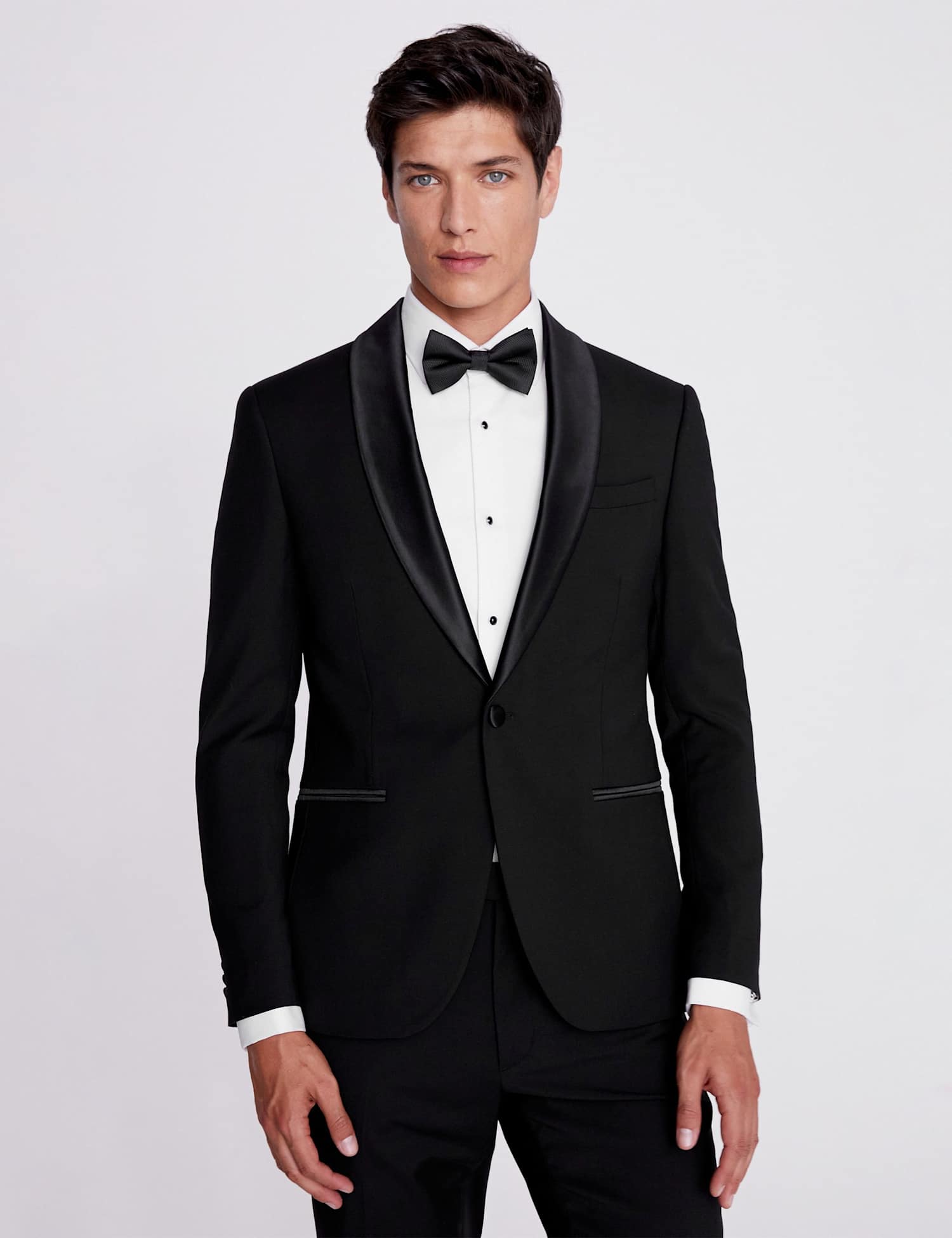MOSS Slim Fit Shawl Lapel Tuxedo Jacket Black