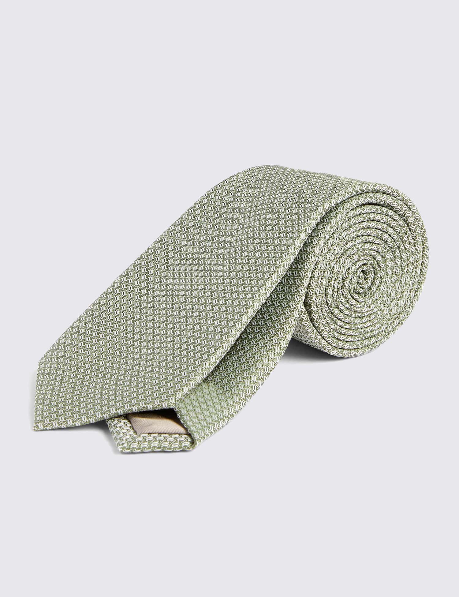 MOSS Textured Tie Sage