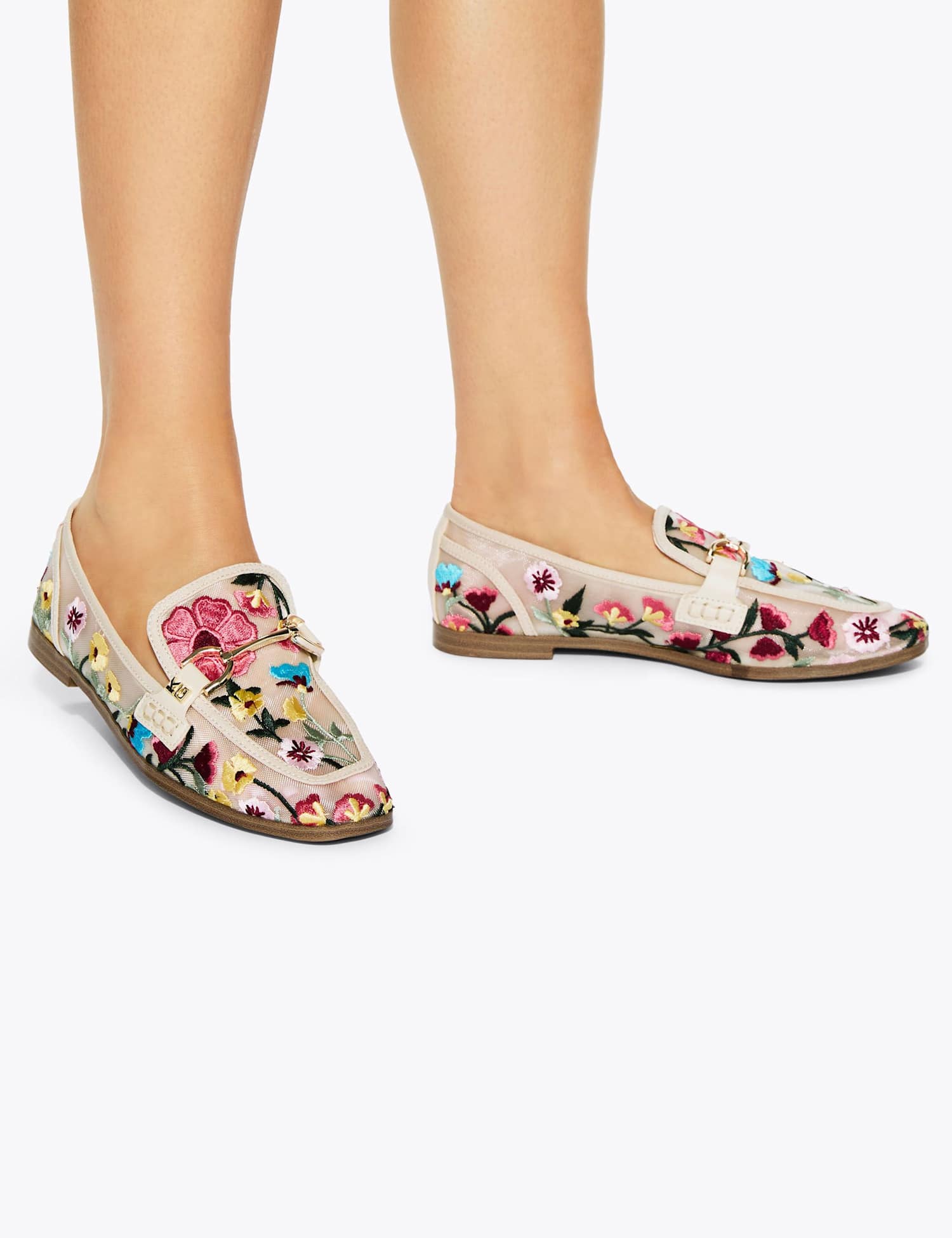 Kurt Geiger Floral Flat Loafers Multi