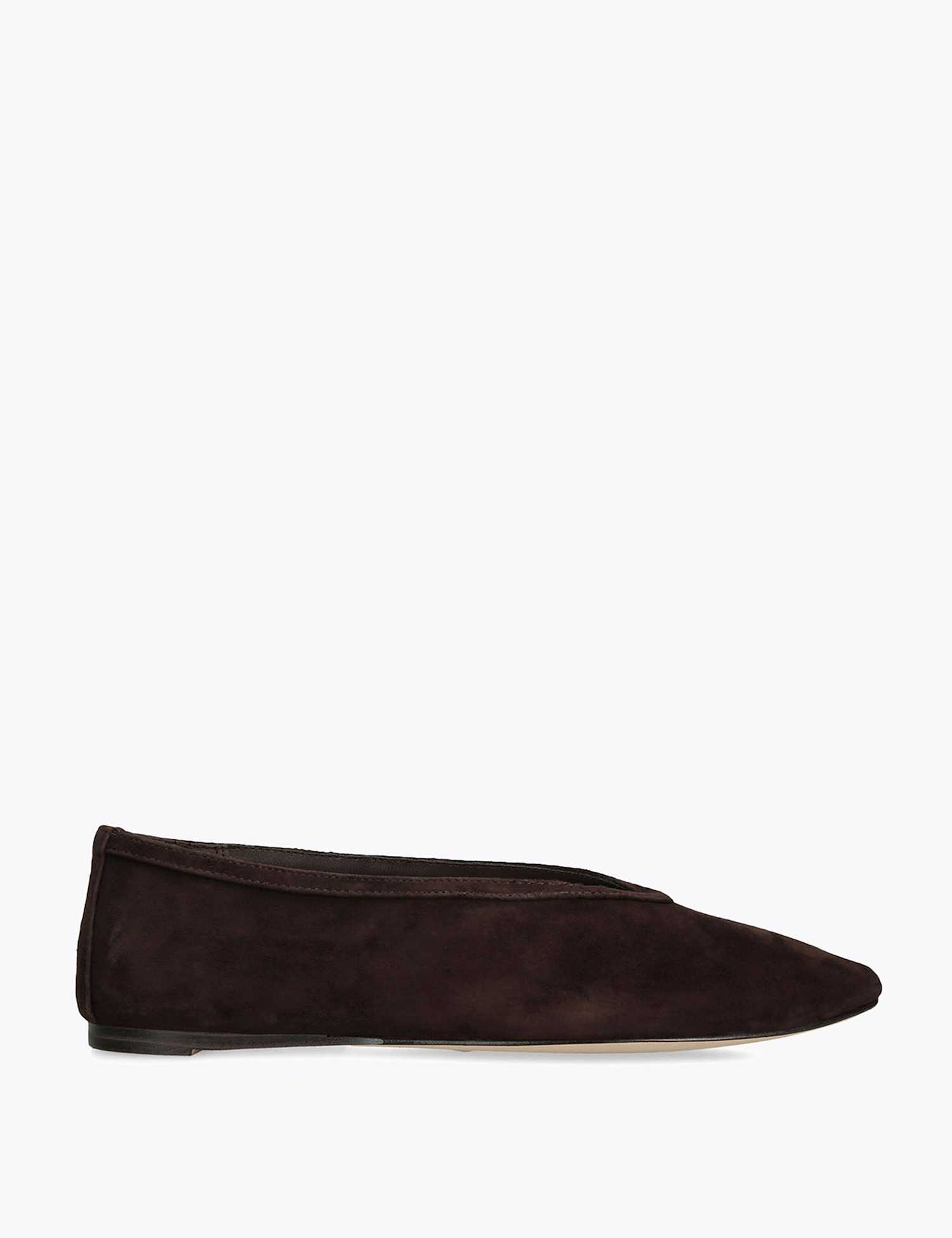 Steve Madden Leather Ballet Pumps Brown
