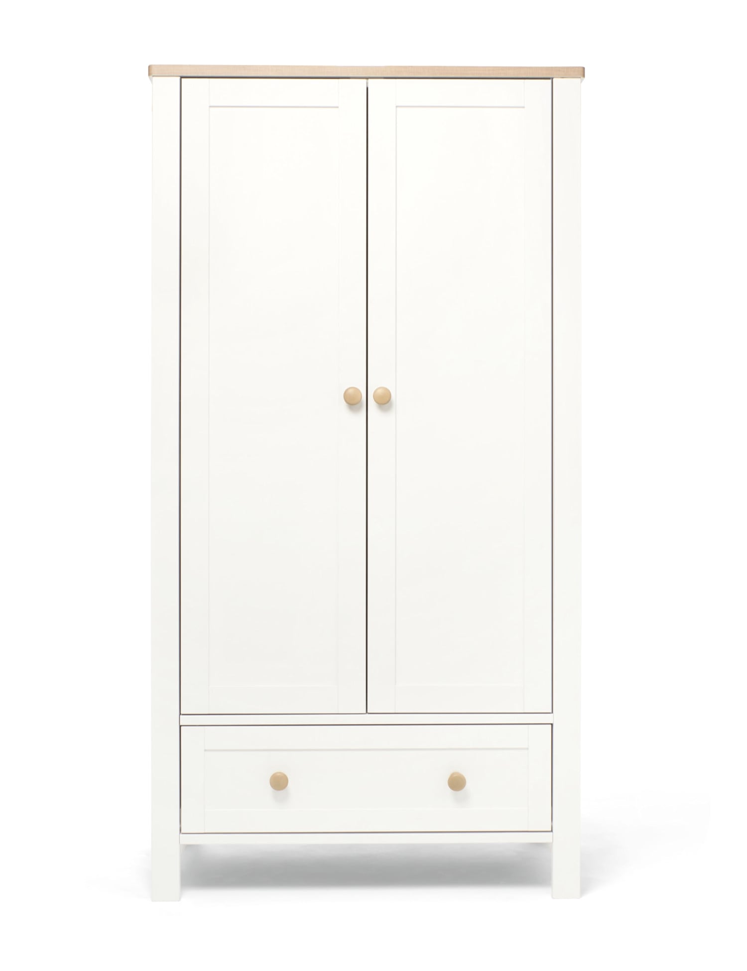 Mamas & Papas Wedmore Wardrobe - White Oak White Mix