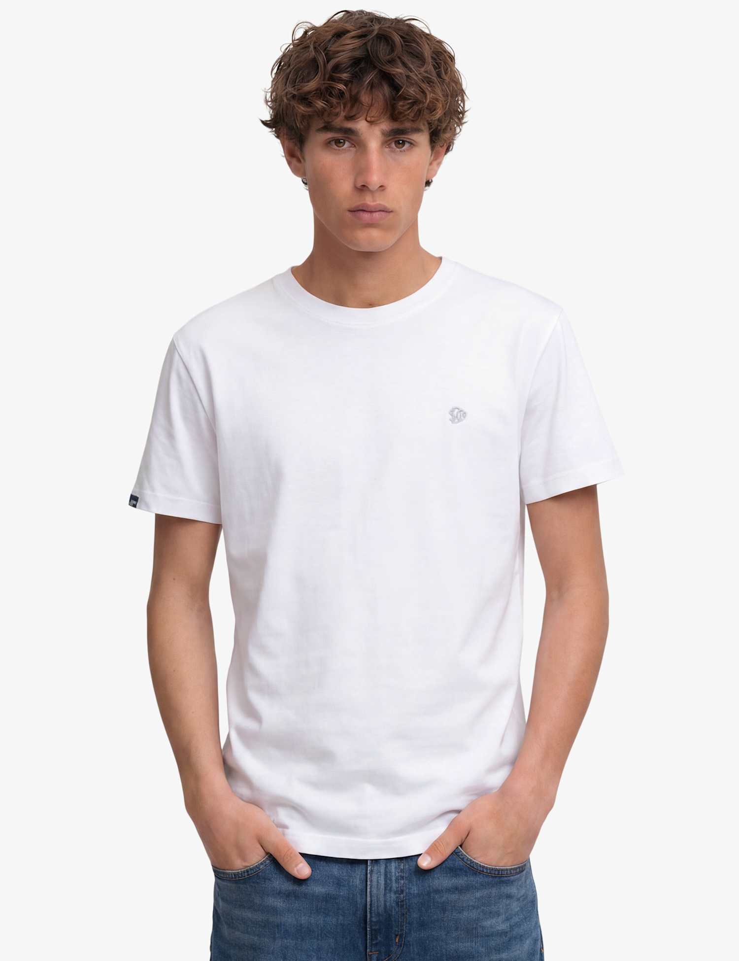 Superdry & Co Pure Cotton Embroidered Logo T-Shirt White