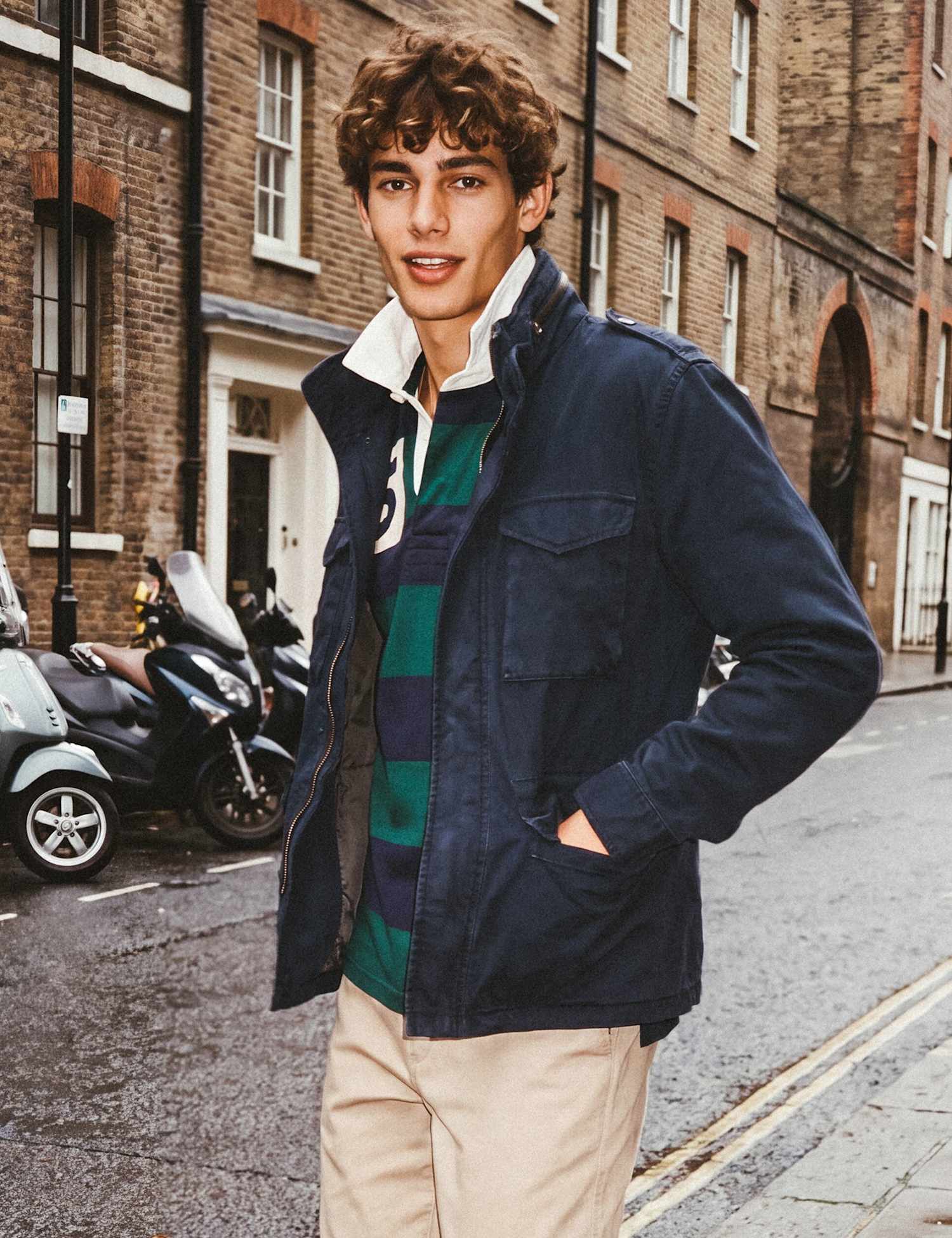 Superdry & Co Pure Cotton Utility Jacket Navy