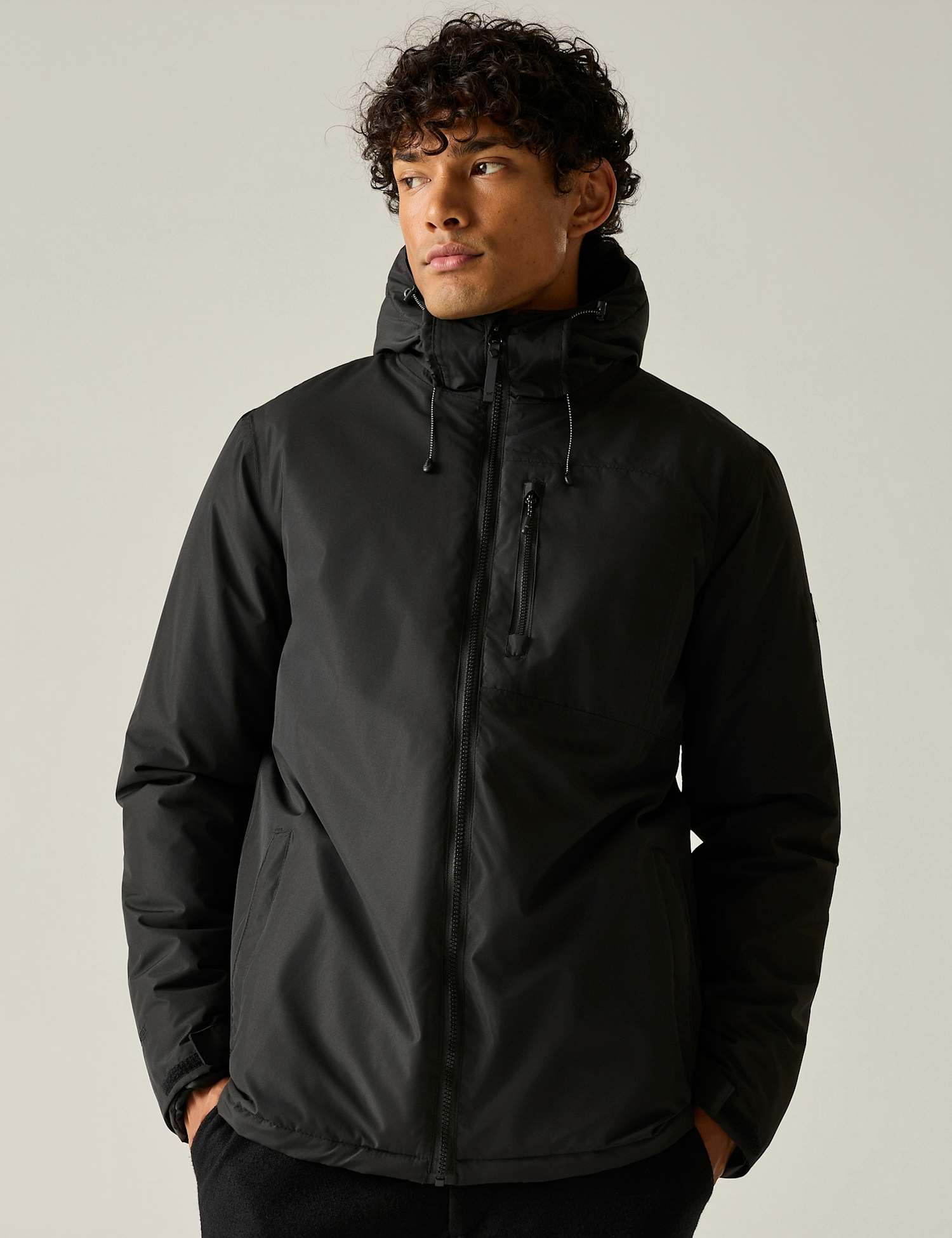 Regatta Frankie Waterproof Hooded Jacket Black