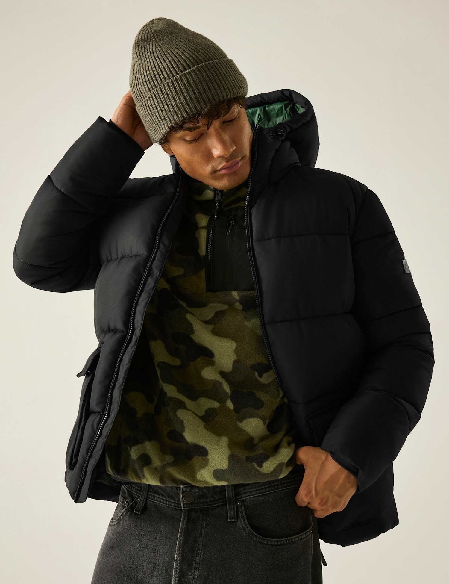 Regatta Marek Waterproof Puffer Jacket Black