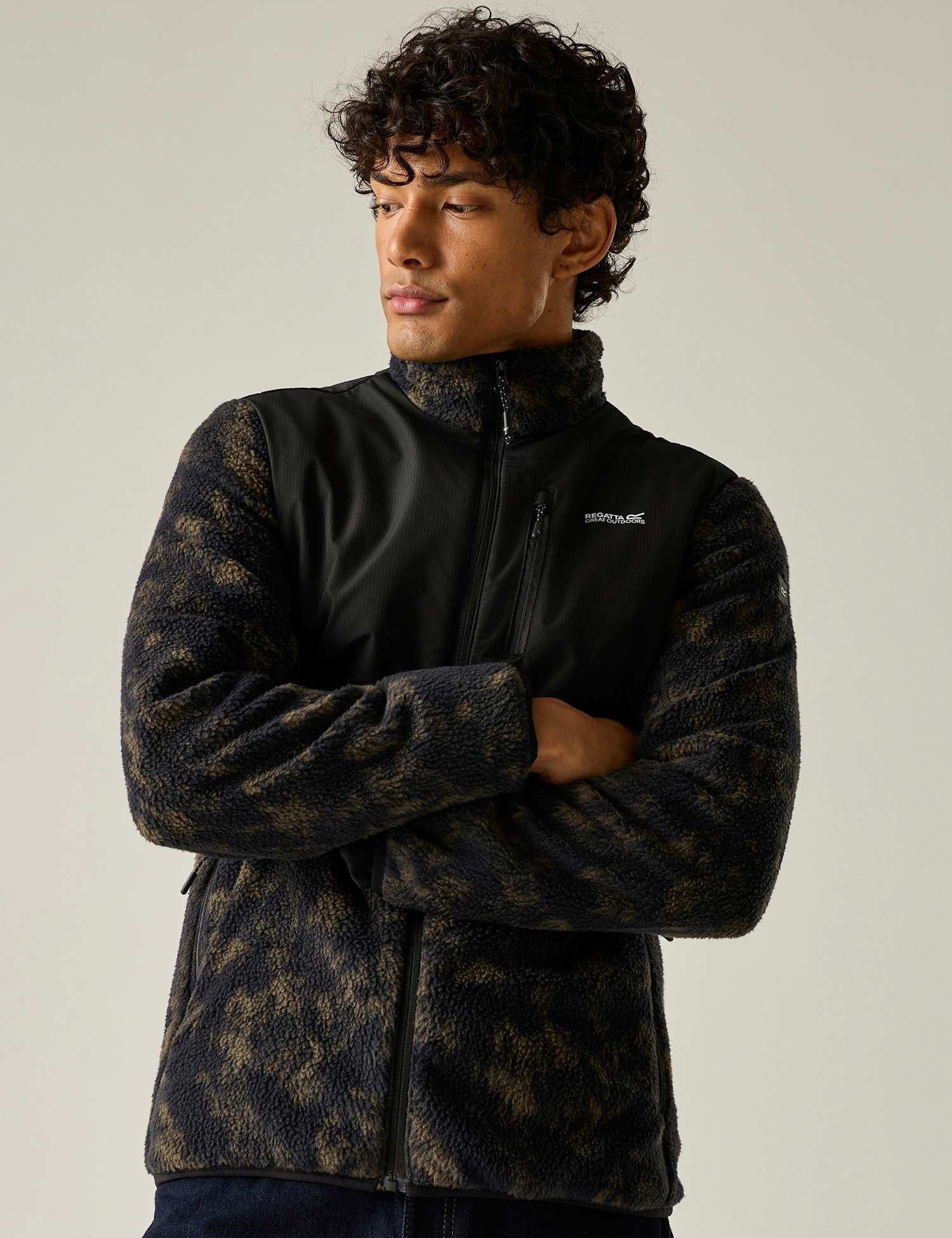 Regatta Morran Water Repellent Zip Up Fleece Green