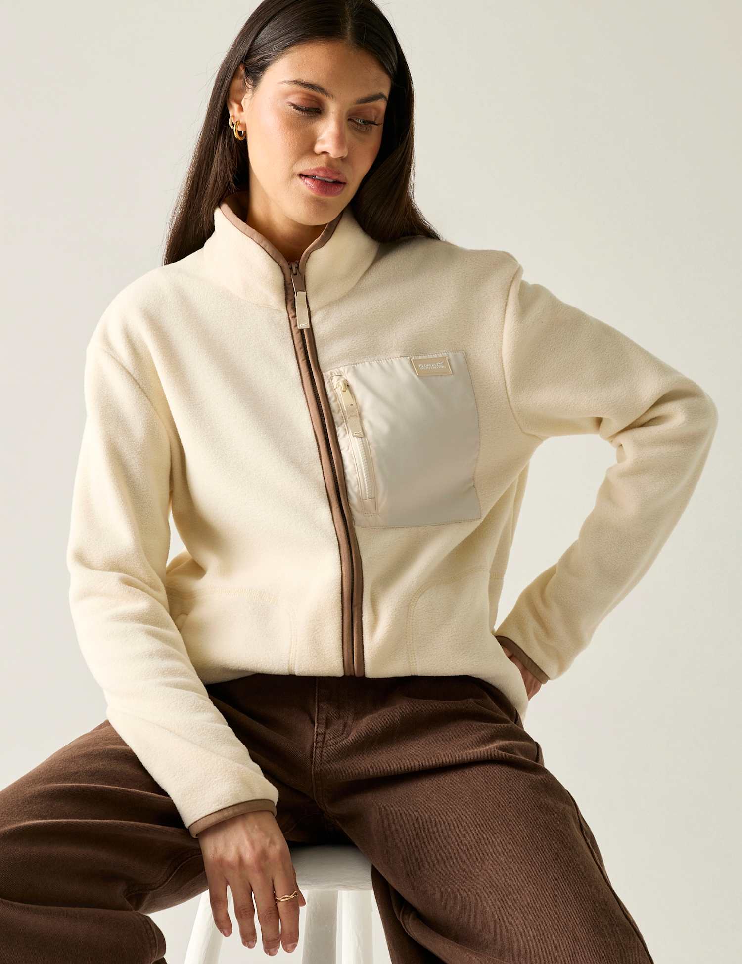 Regatta Frankie Full Zip Fleece Cream