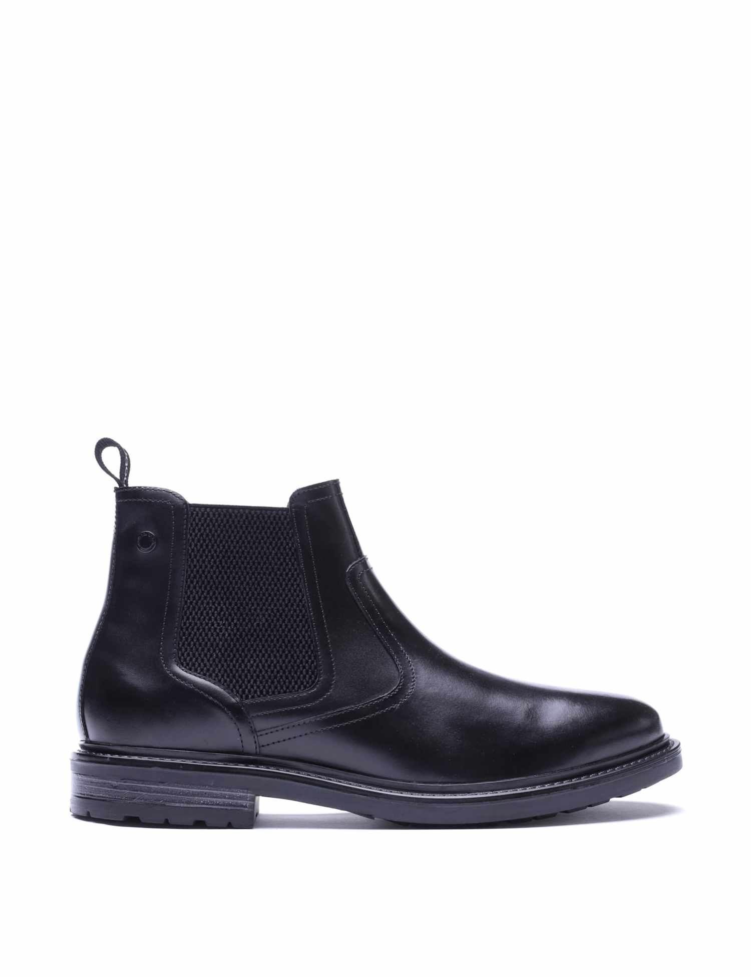Base London Leather Chelsea Boots Black