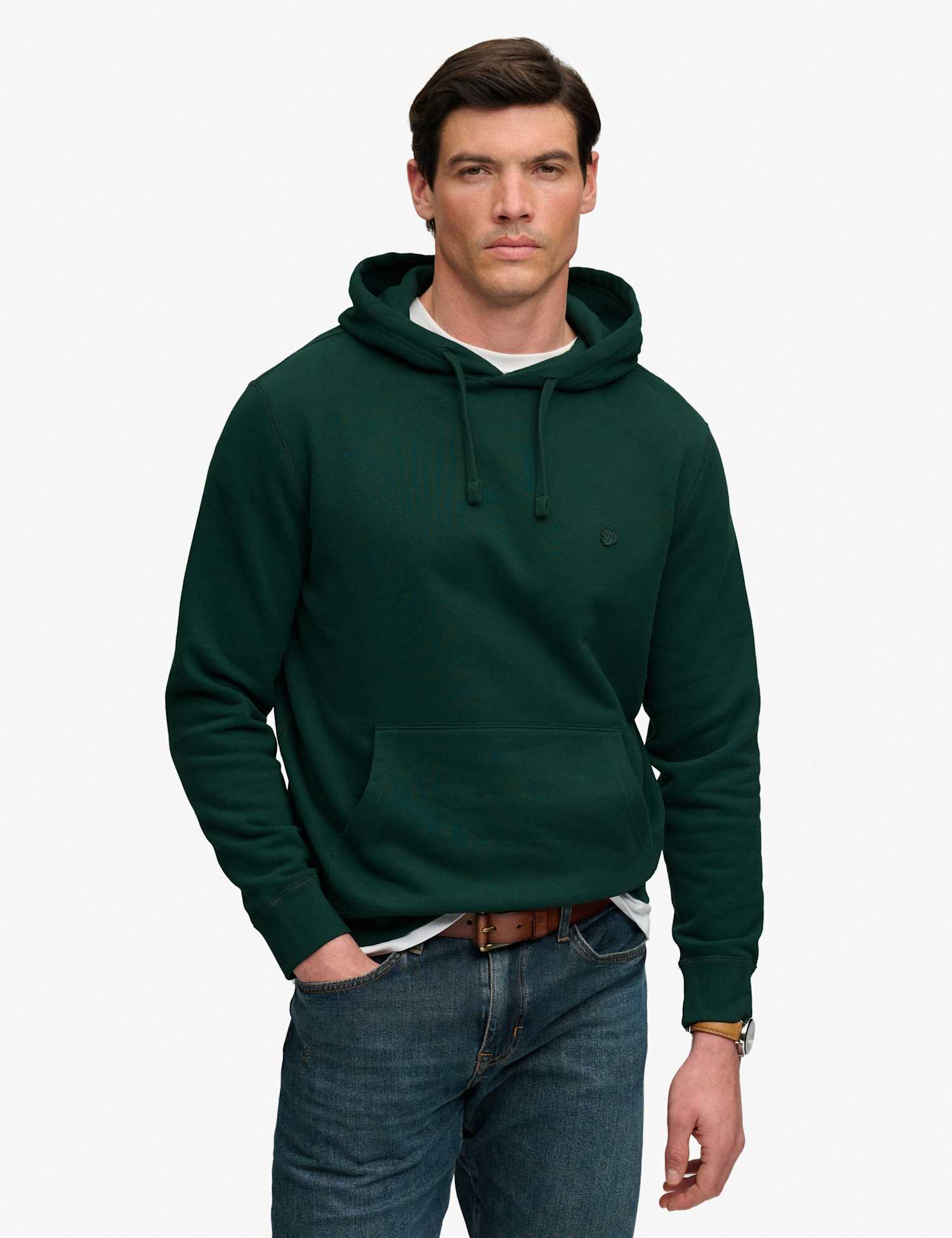 Superdry & Co Cotton Rich Relaxed Hoodie Green