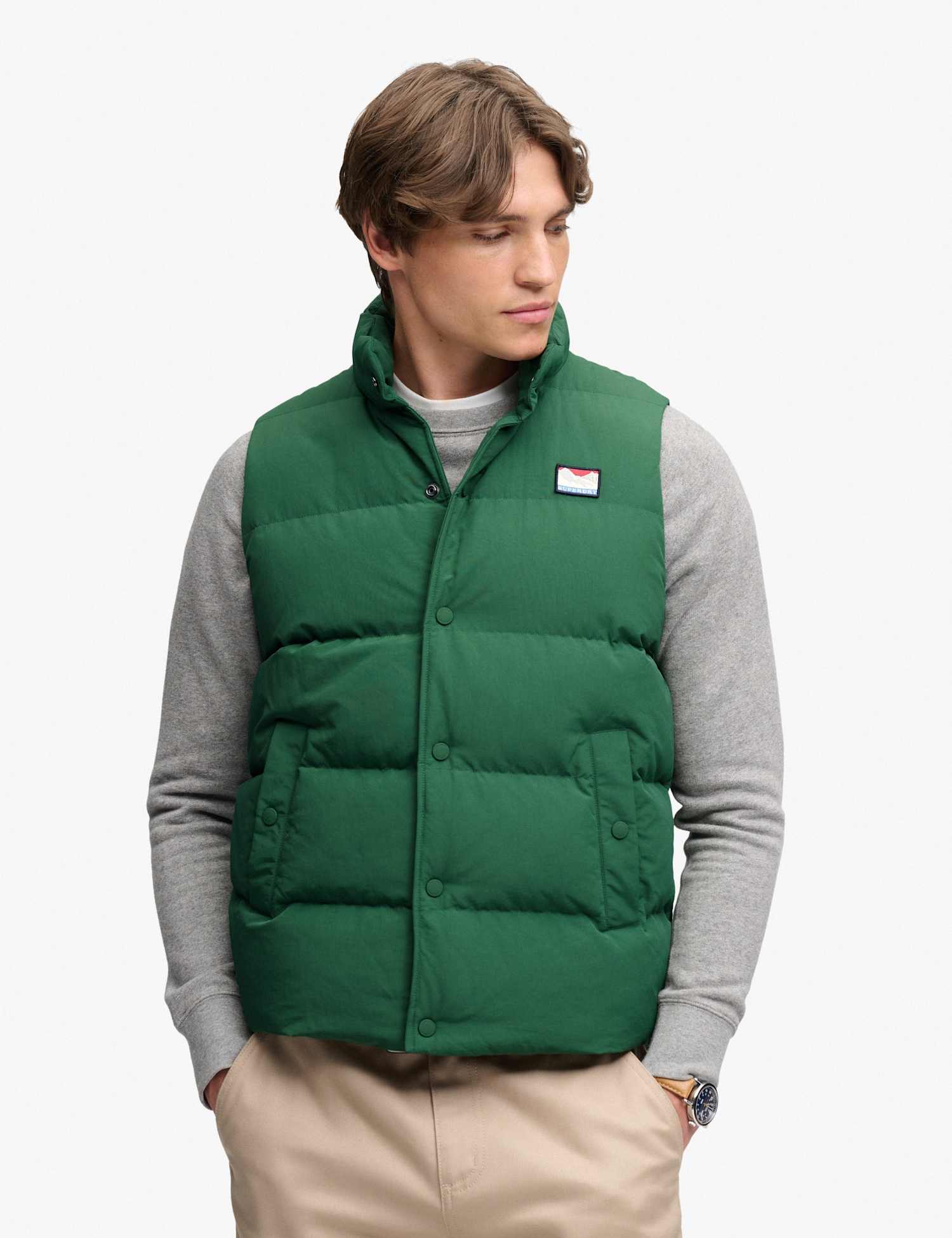 Superdry & Co Relaxed Padded Gilet Green
