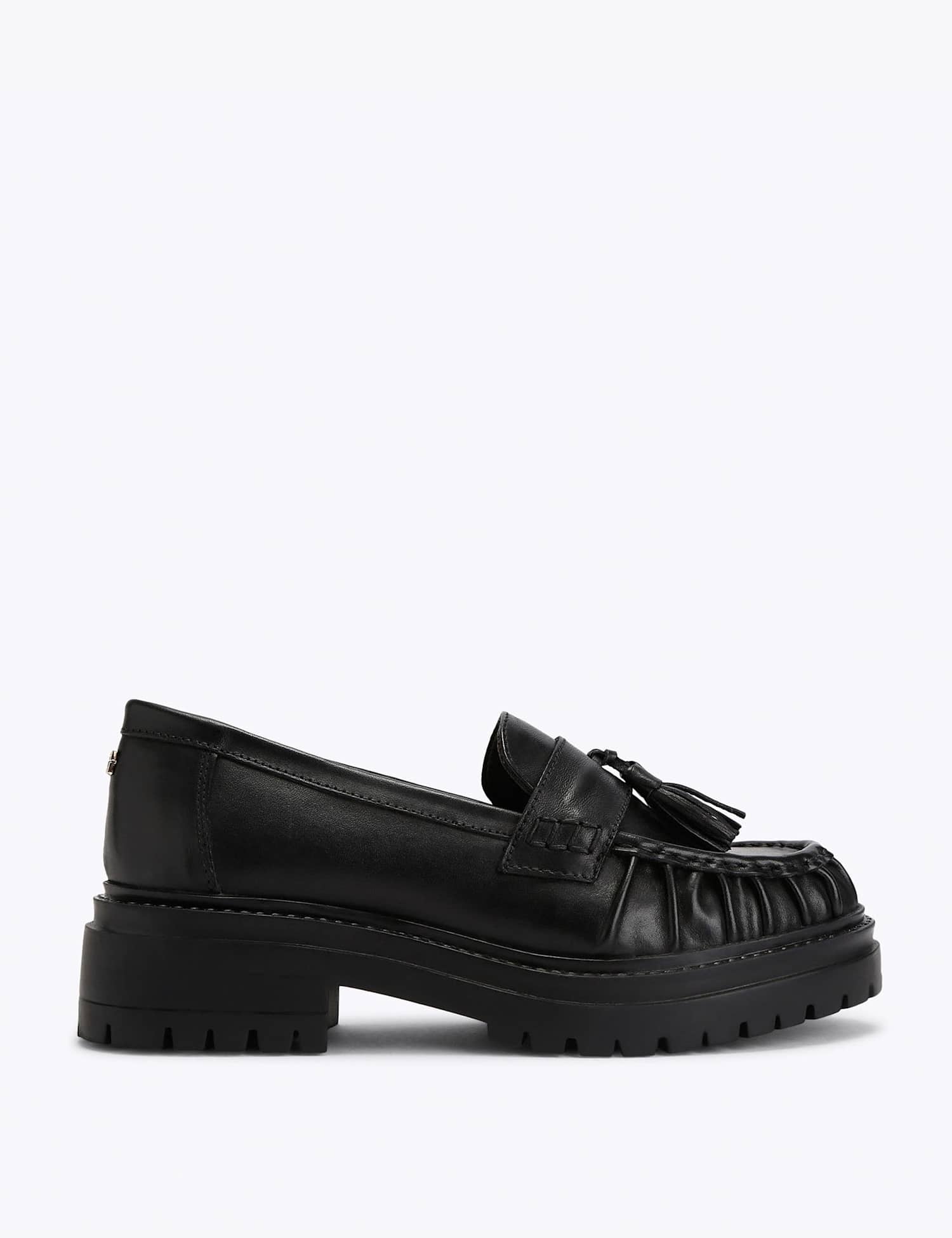 Kurt Geiger Tasha Leather Tassel Loafers Black