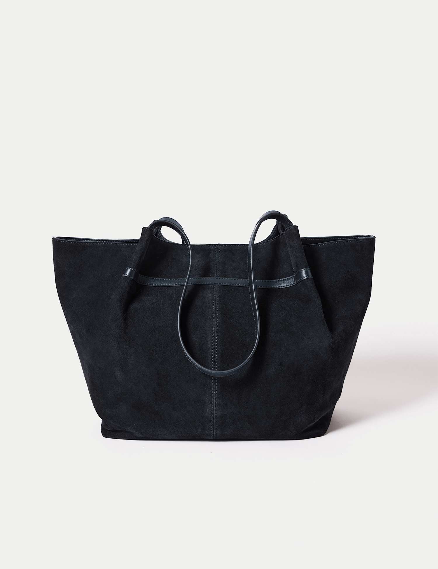 Jigsaw Suede Tote Bag Navy
