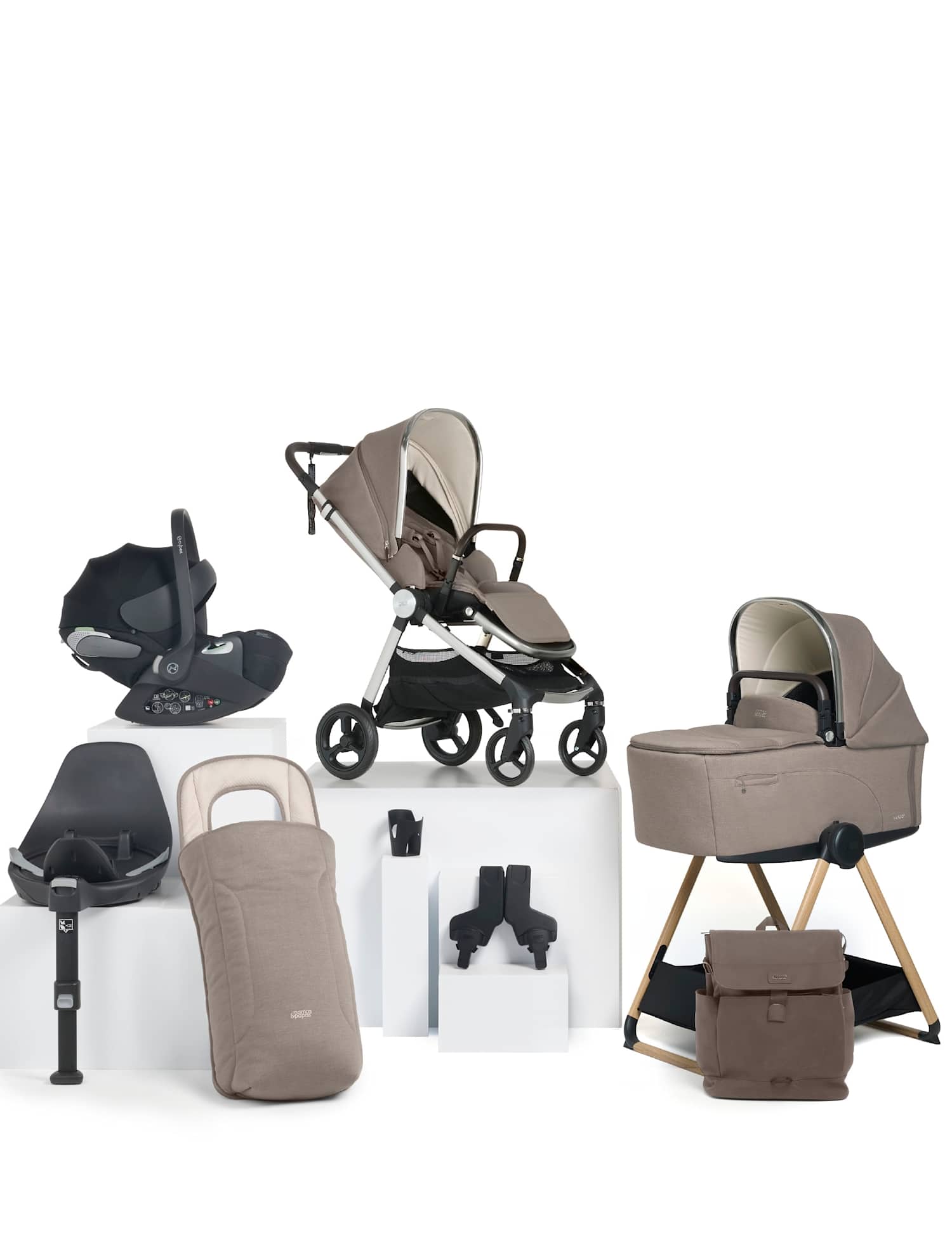 Mamas & Papas Vardo Complete Stand Bundle Brown
