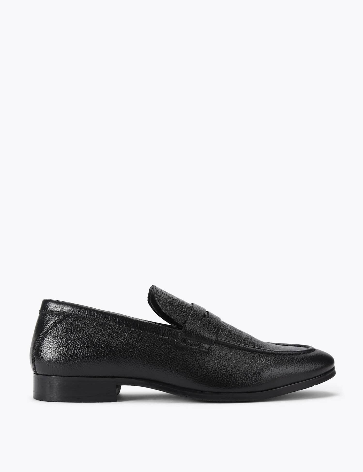 Kurt Geiger Leather Penny Loafers Black