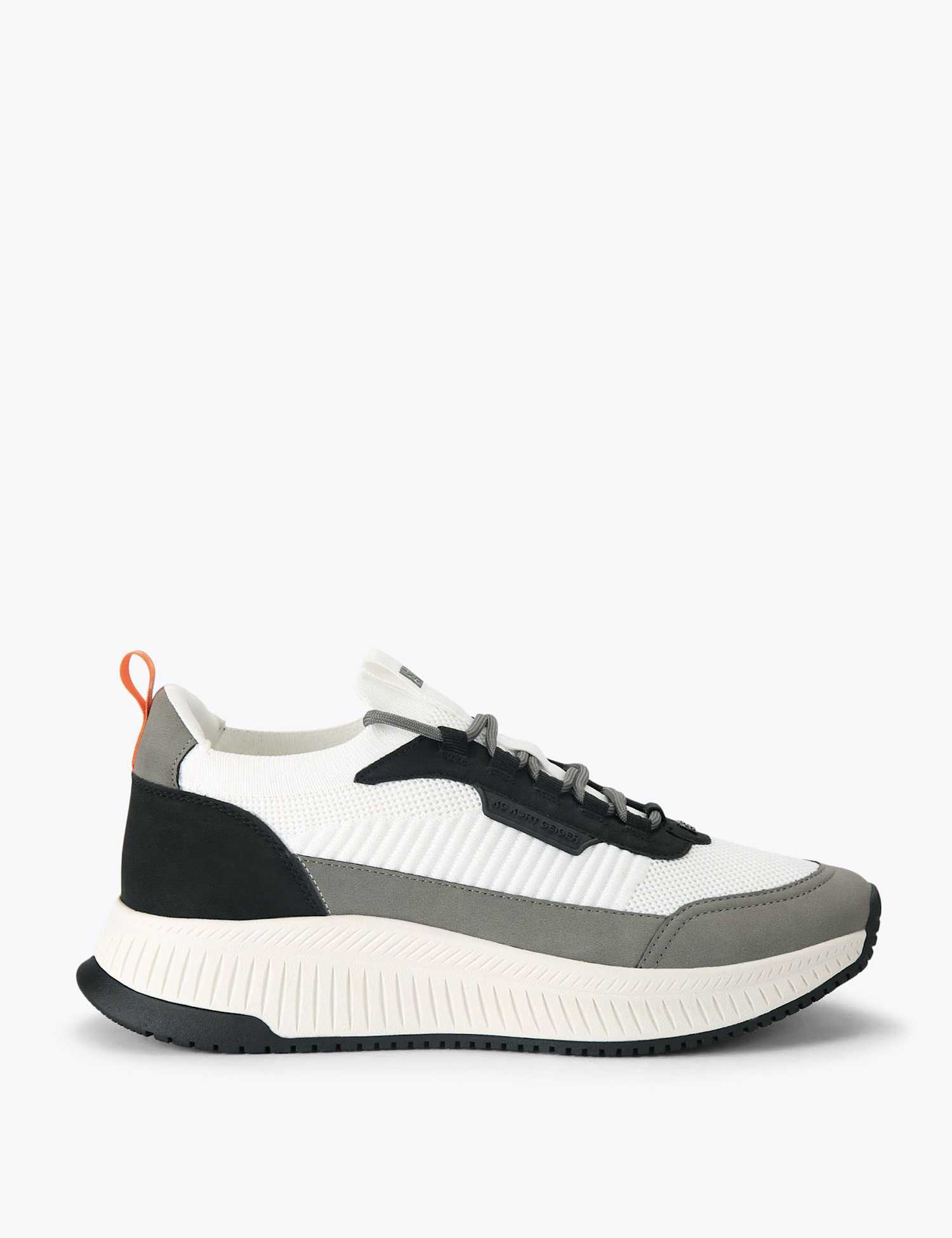 Kurt Geiger Colour Block Lace Up Trainers White