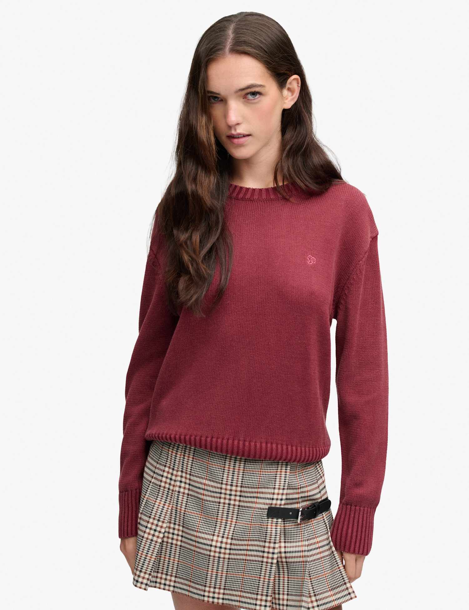 Superdry & Co Pure Cotton Crew Neck Jumper Red