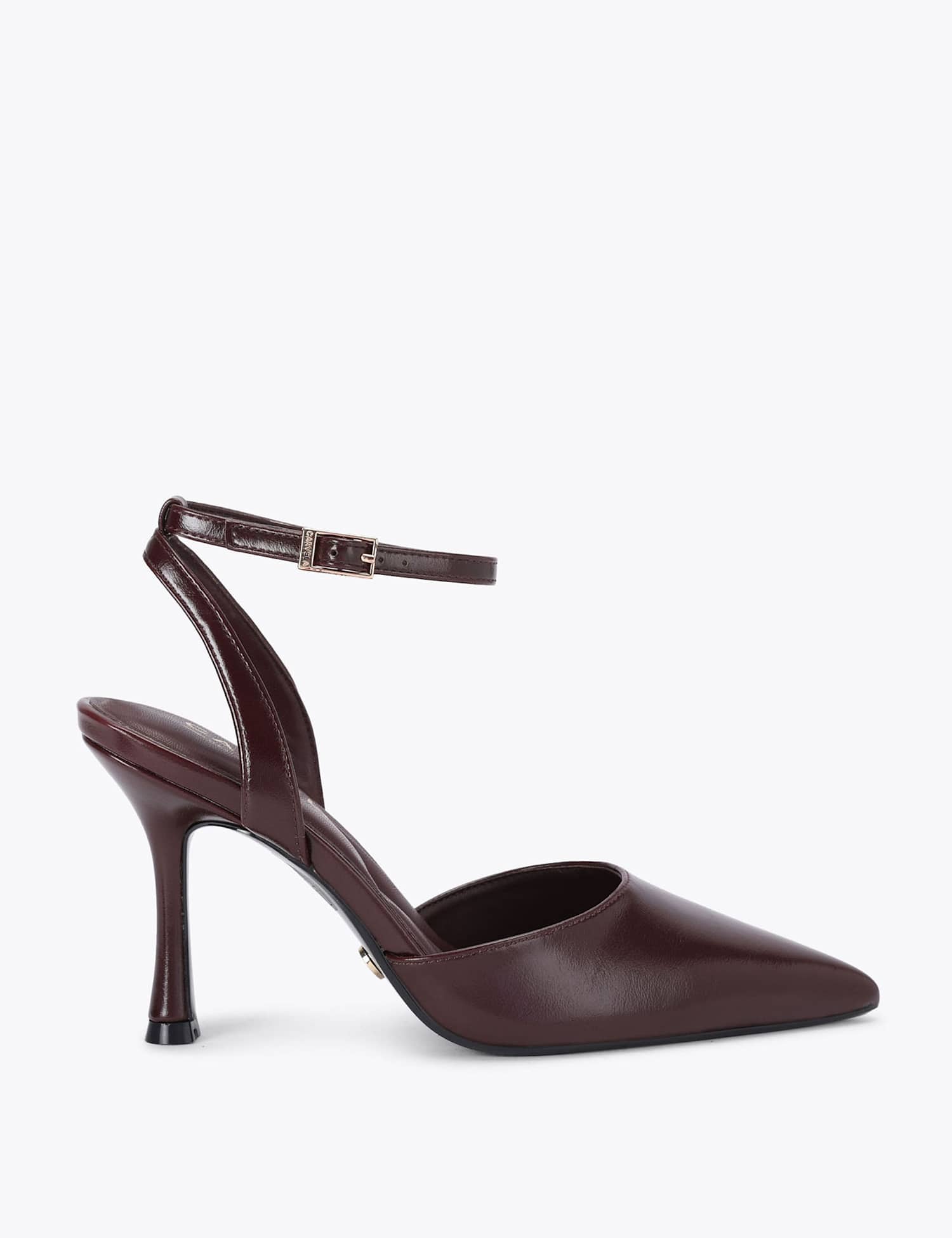 Carvela Pointed Court Shoes Dark Red
