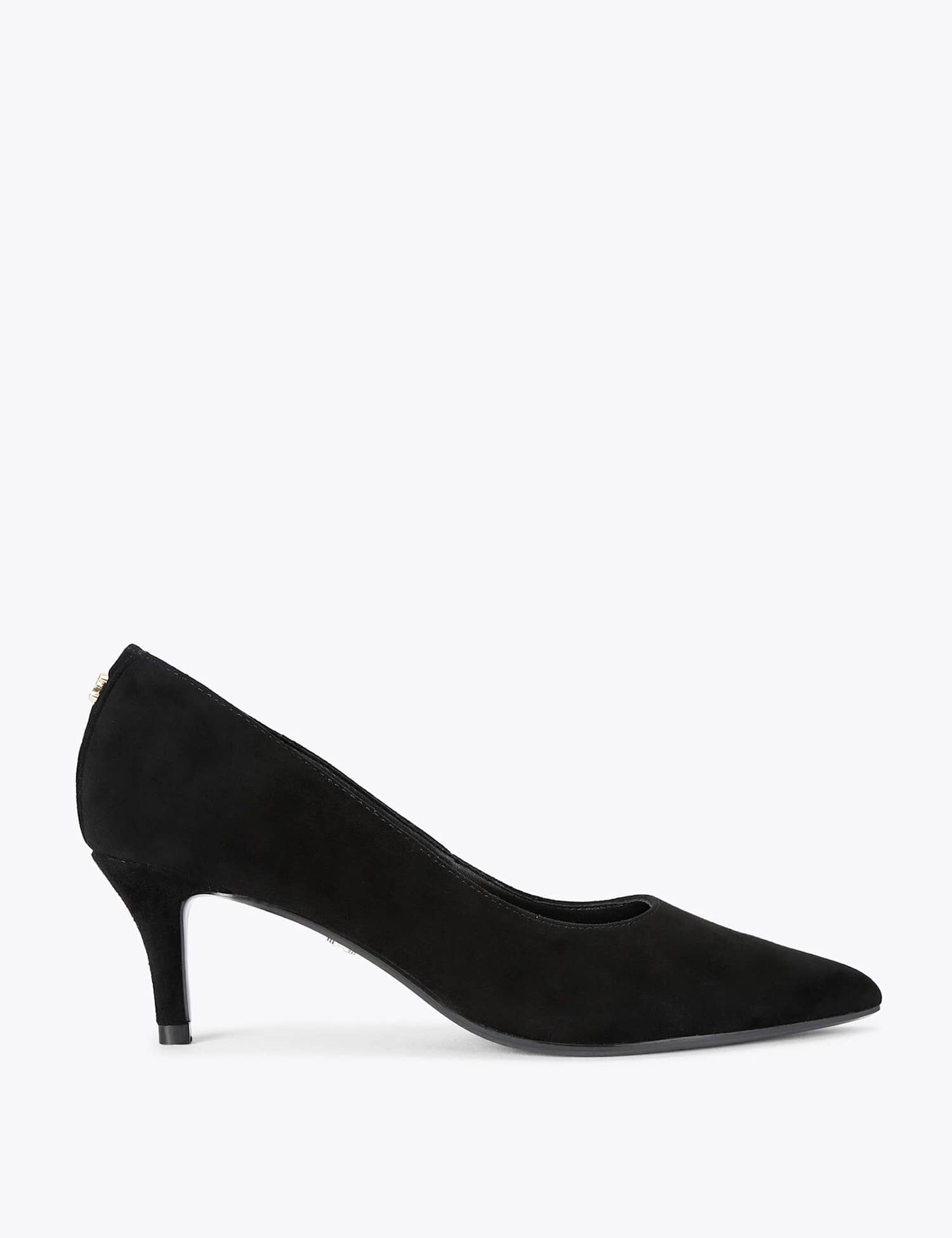 Carvela Suede Pointed Court Shoes Black