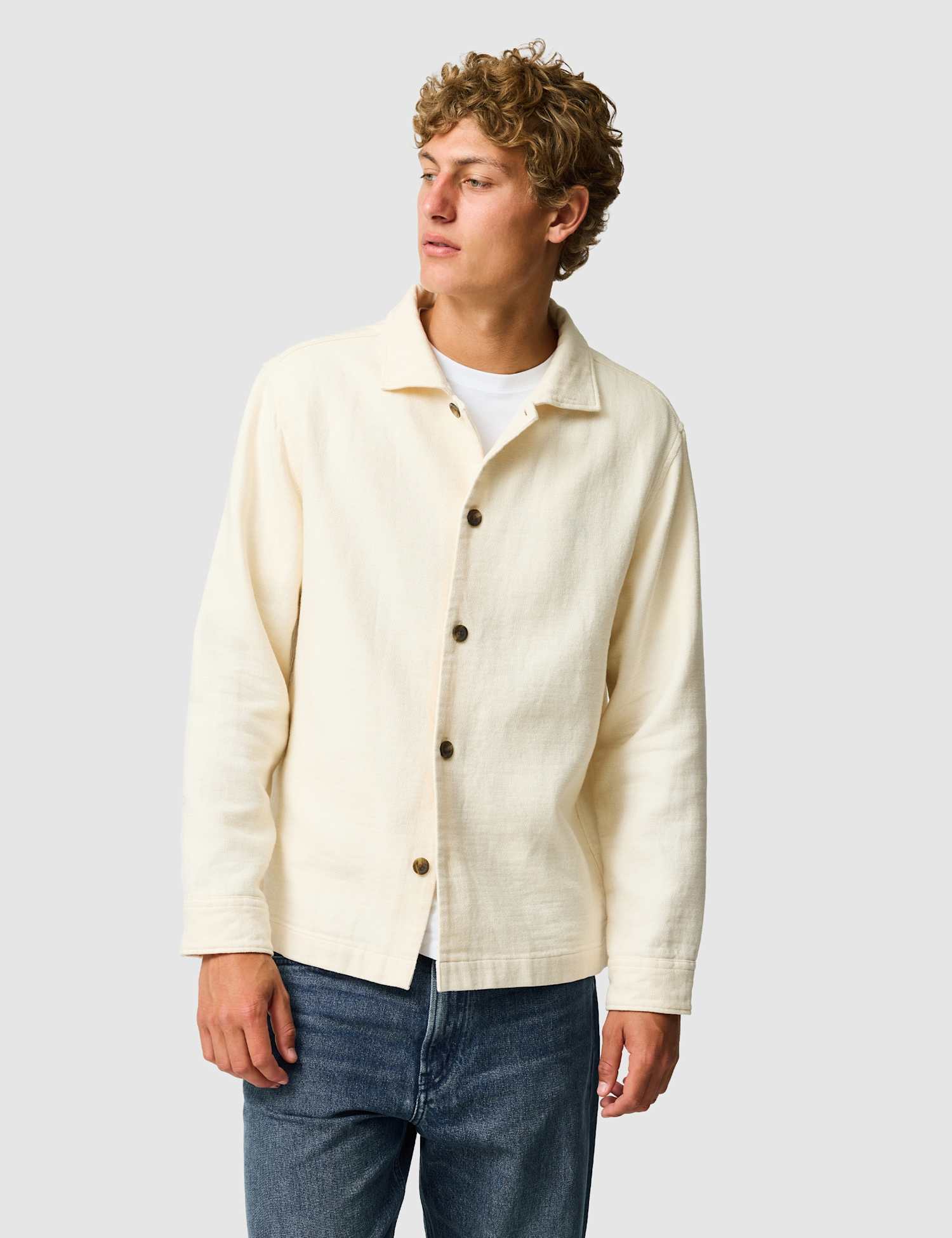 Rodd & Gunn Relaxed Fit Pure Cotton Overshirt Natural