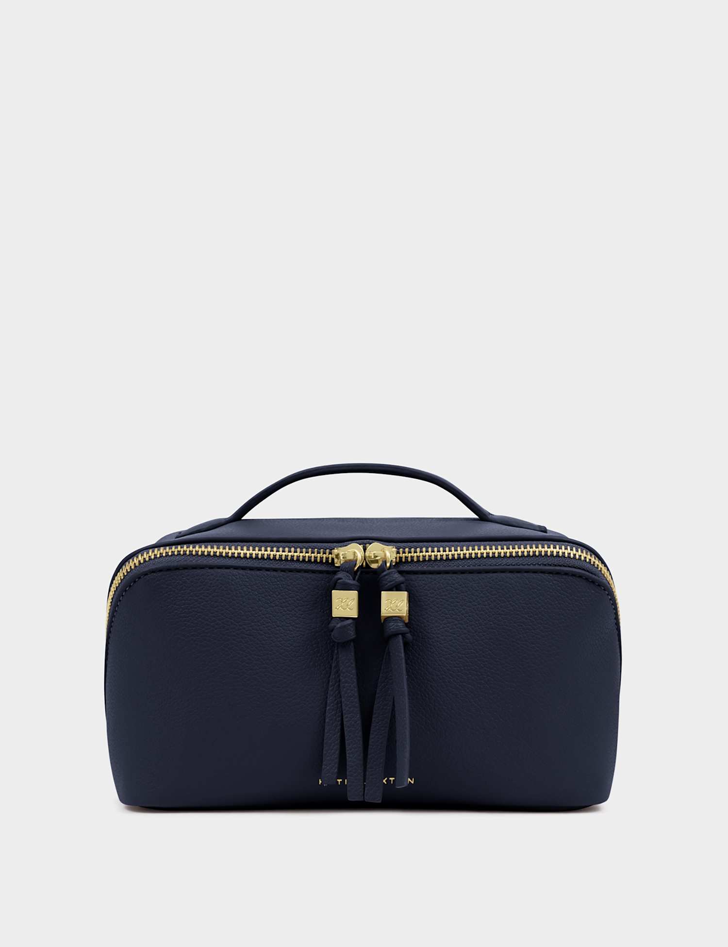 Katie Loxton Faux Leather Fold-Out Makeup & Wash Bag Navy