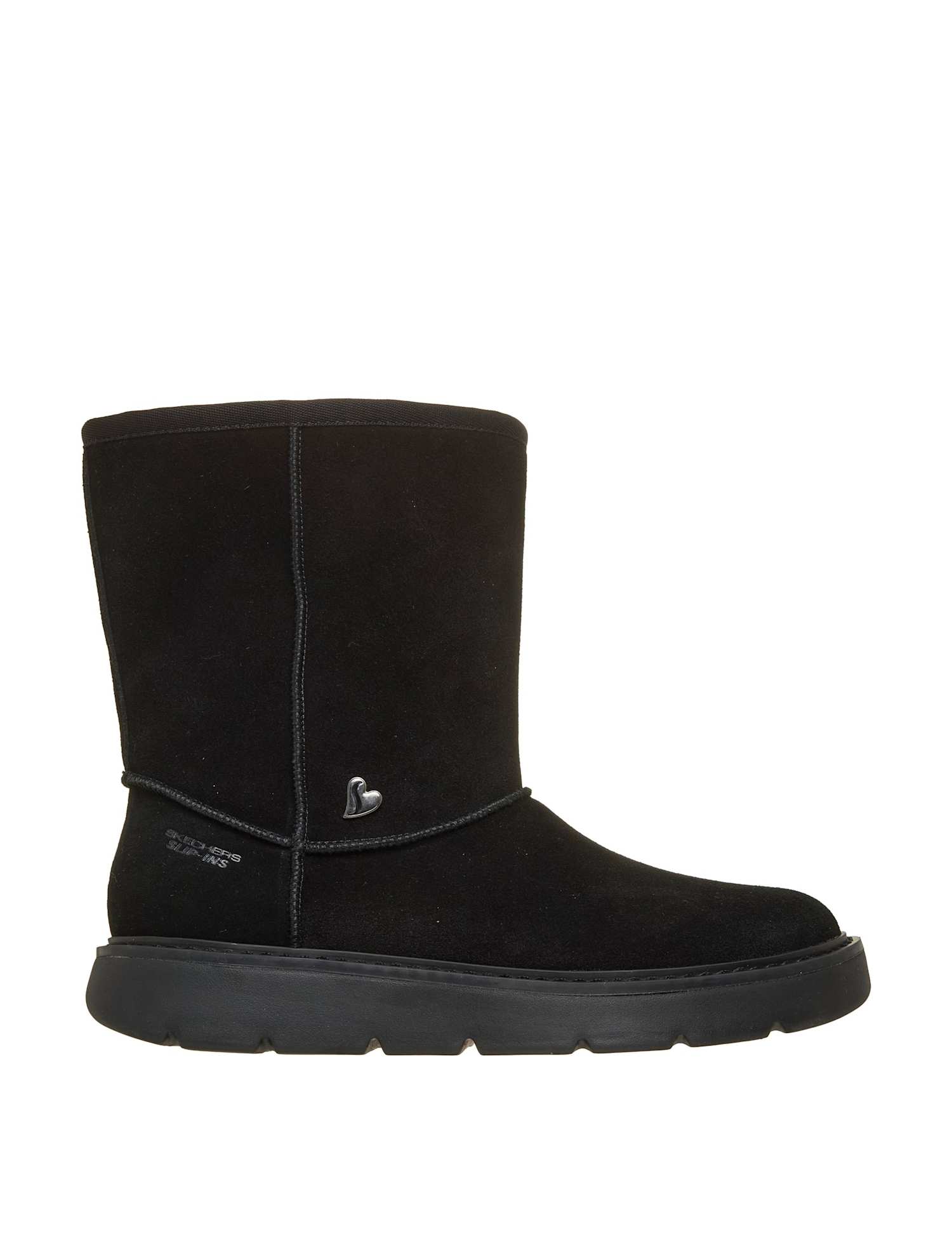 Skechers Keepsakes Cozy Suede Boots Black