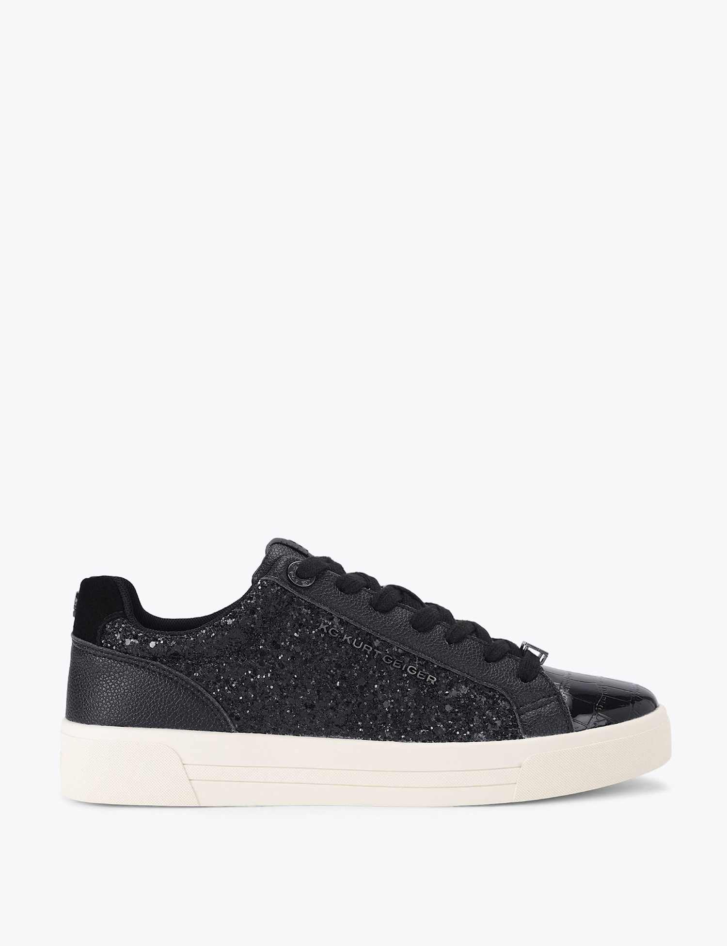 Kurt Geiger Glitter Trainers Black