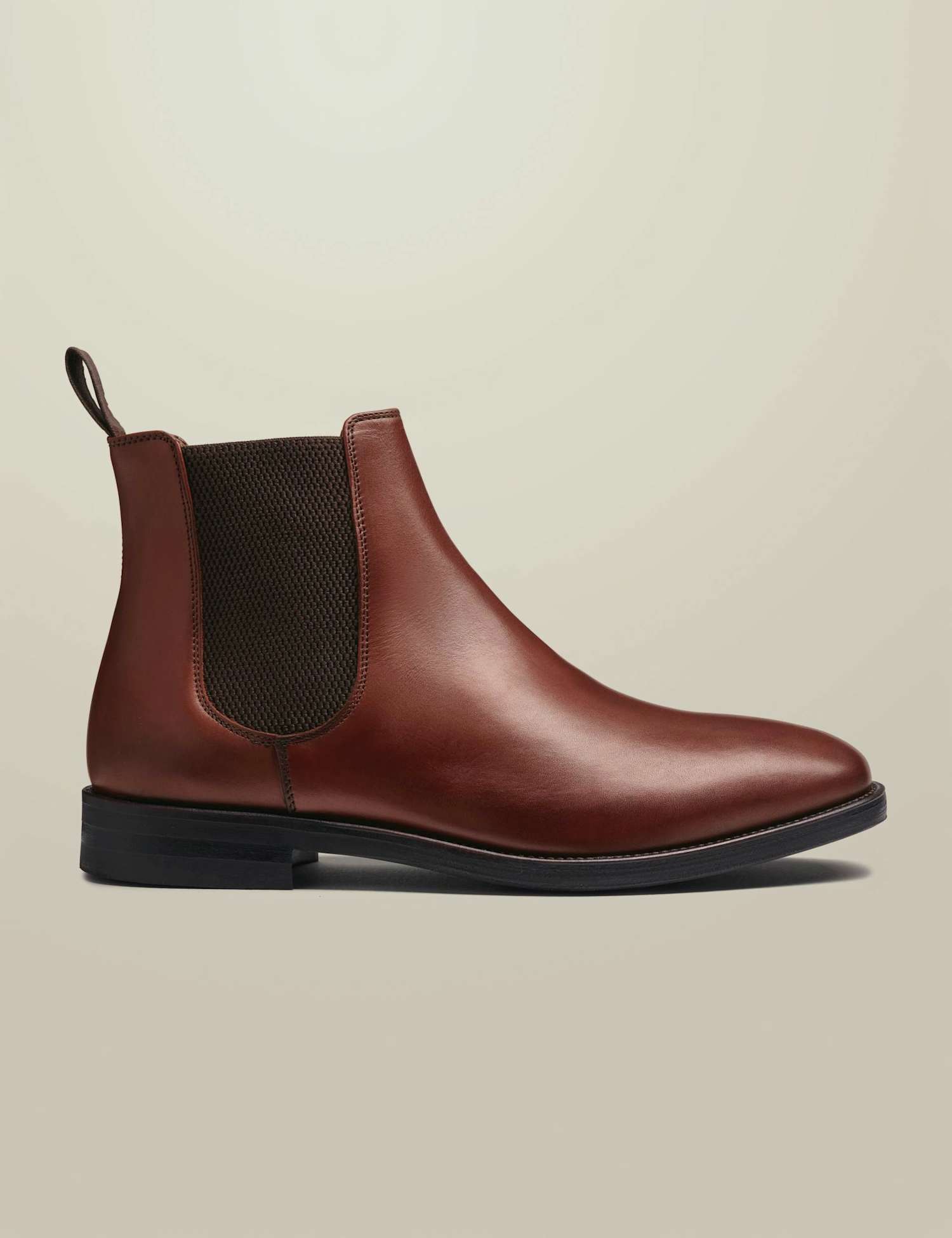 Charles Tyrwhitt Leather Chelsea Boots Medium Brown