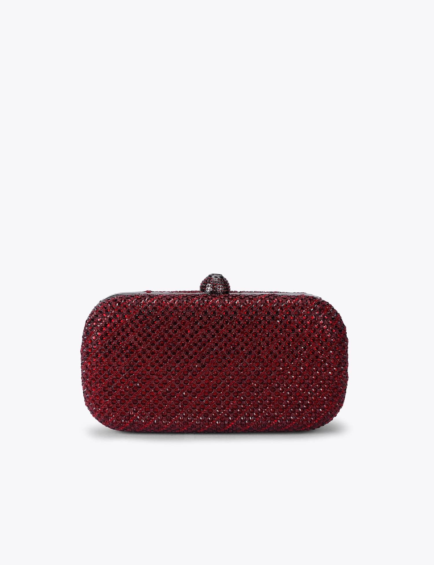 Carvela Embellished Clasp Clutch Bag Red