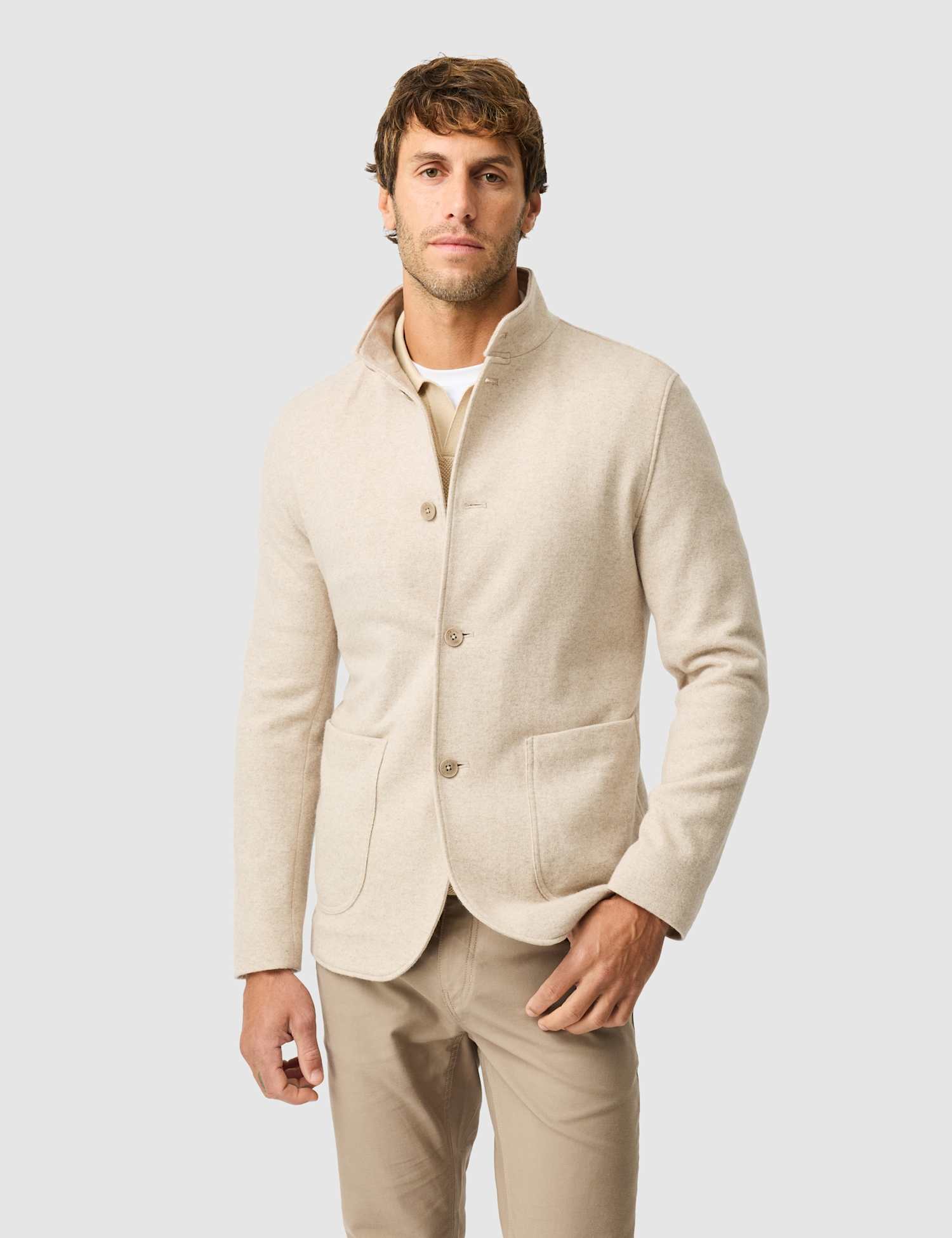 Rodd & Gunn Alfredton Regular Fit Wool Rich Suit Jacket Sand