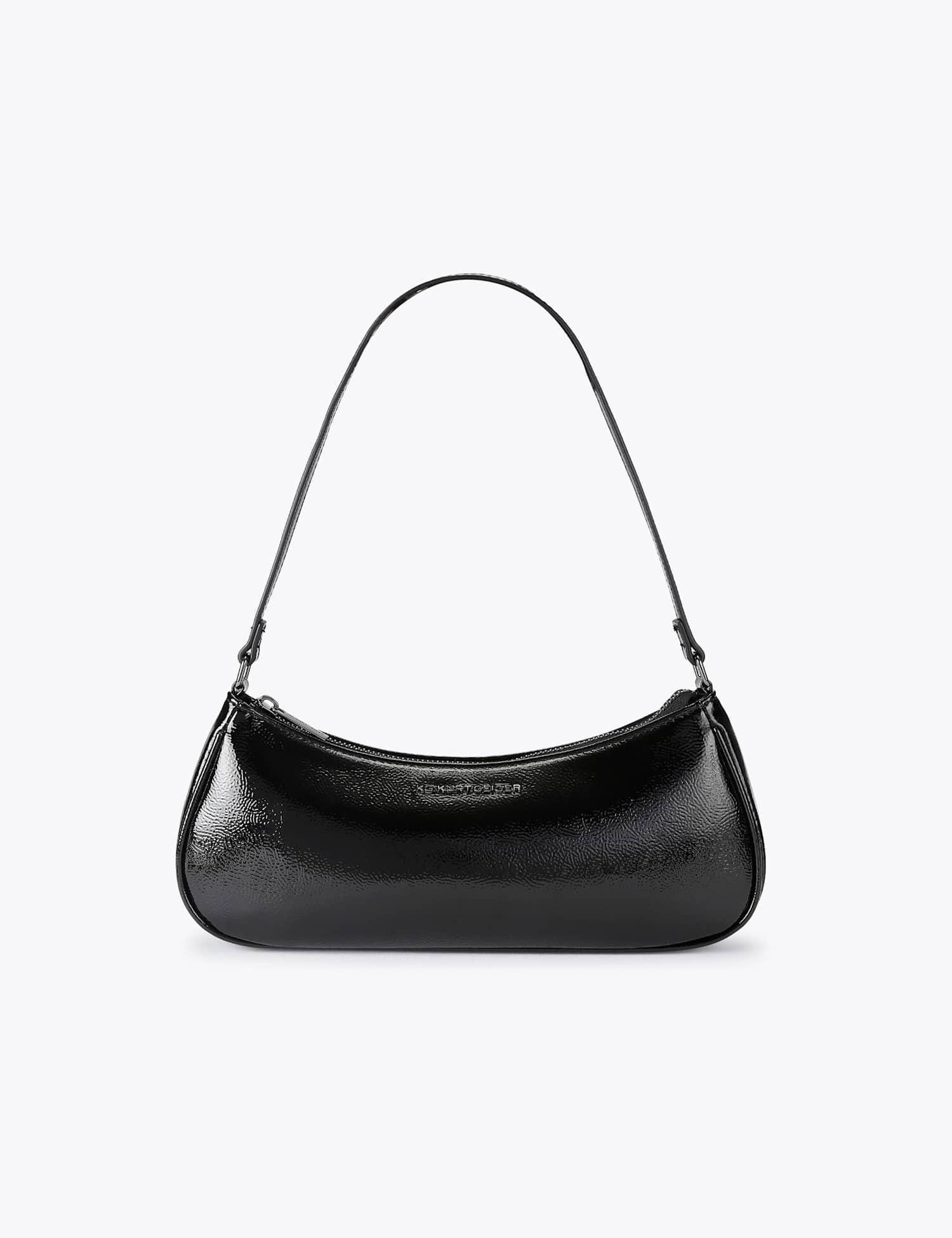 Kurt Geiger Faux Leather Shoulder Bag Black