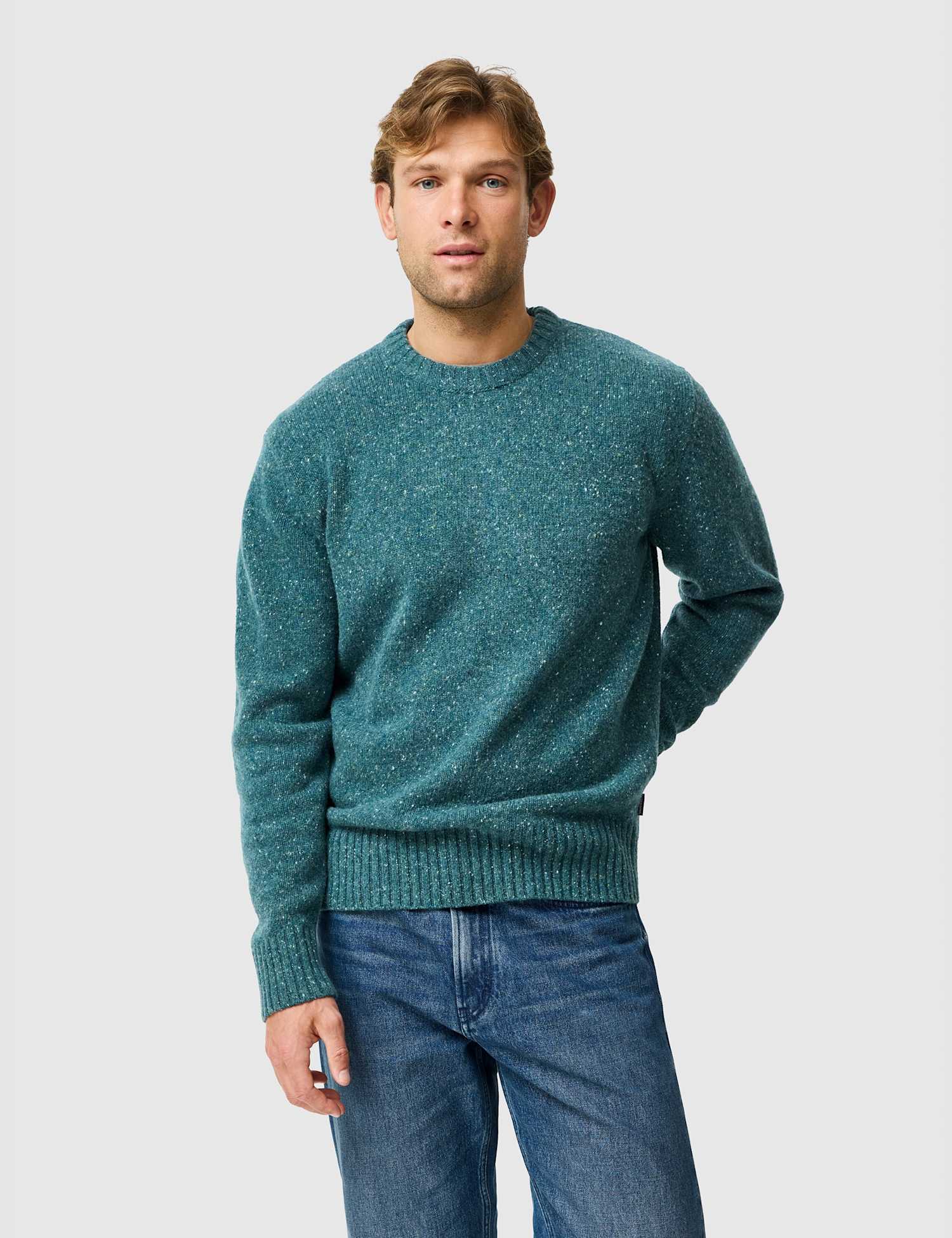 Rodd & Gunn Wool Rich Jumper with Alpaca Wool Dark Teal