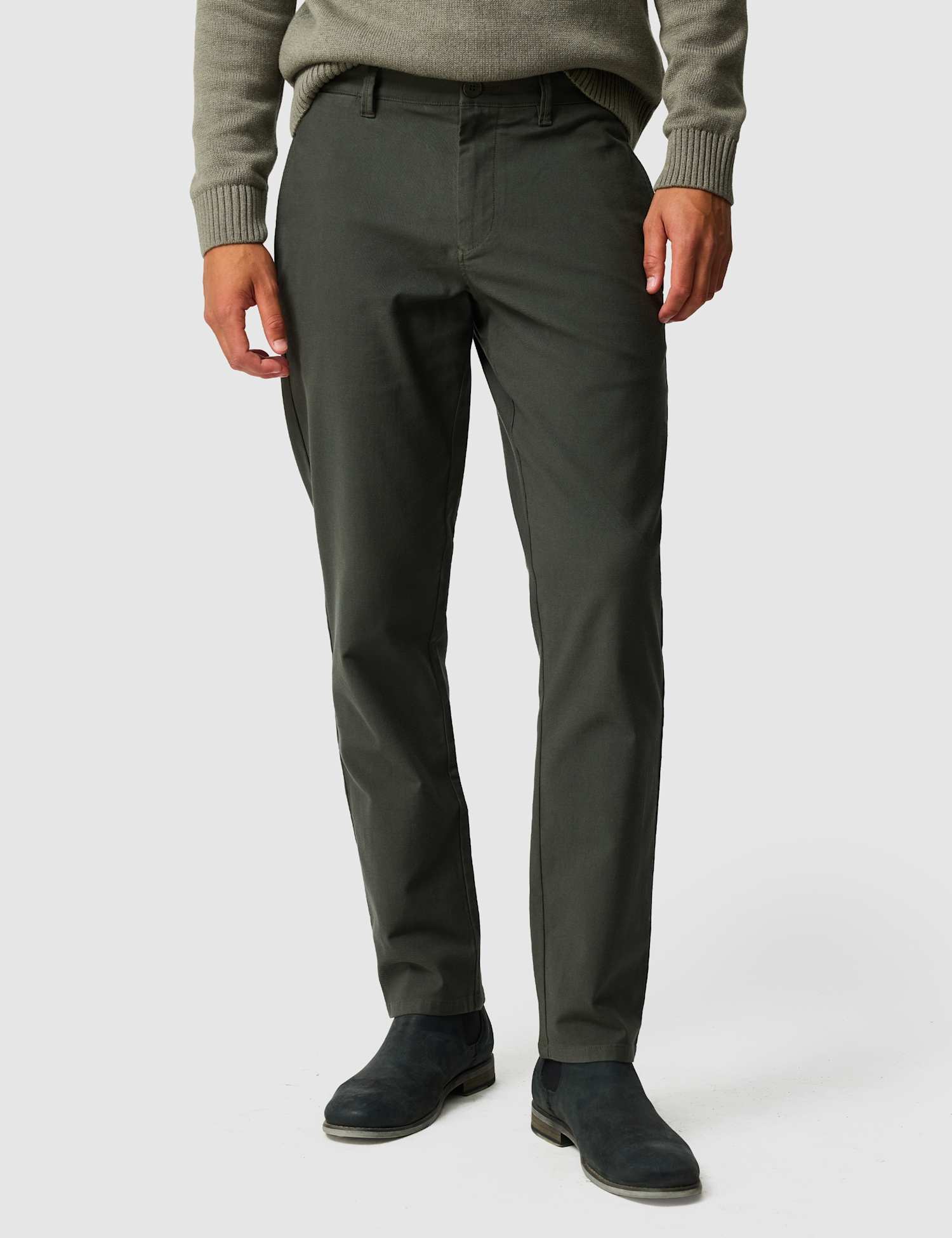 Rodd & Gunn Regular Fit Italian Stretch Chinos Dark Green