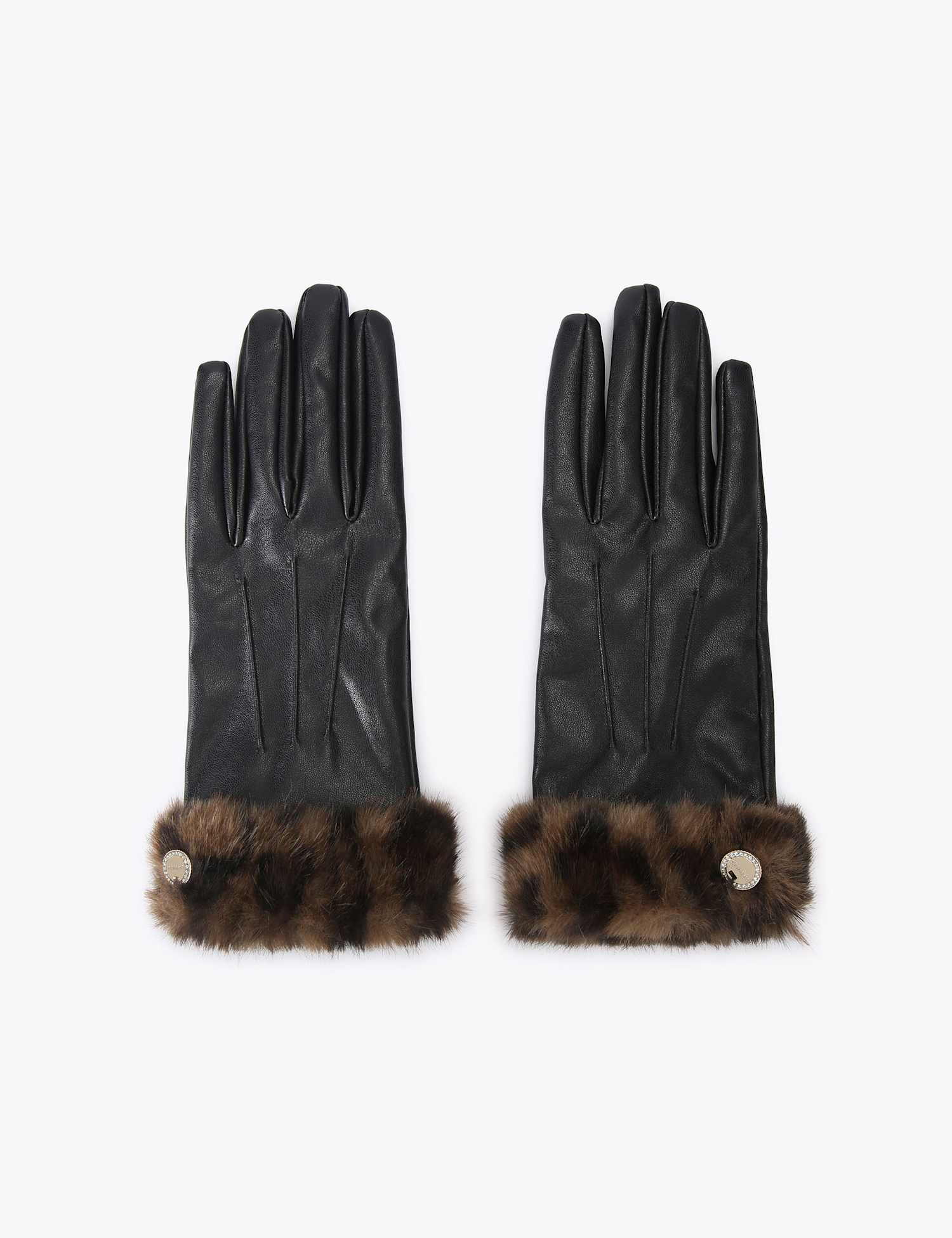 Carvela Faux Fur Gloves Multi