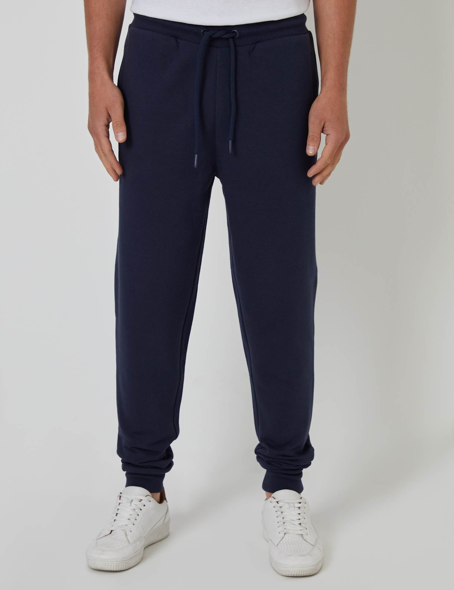 Threadbare Regular Fit Cotton Rich Joggers Navy
