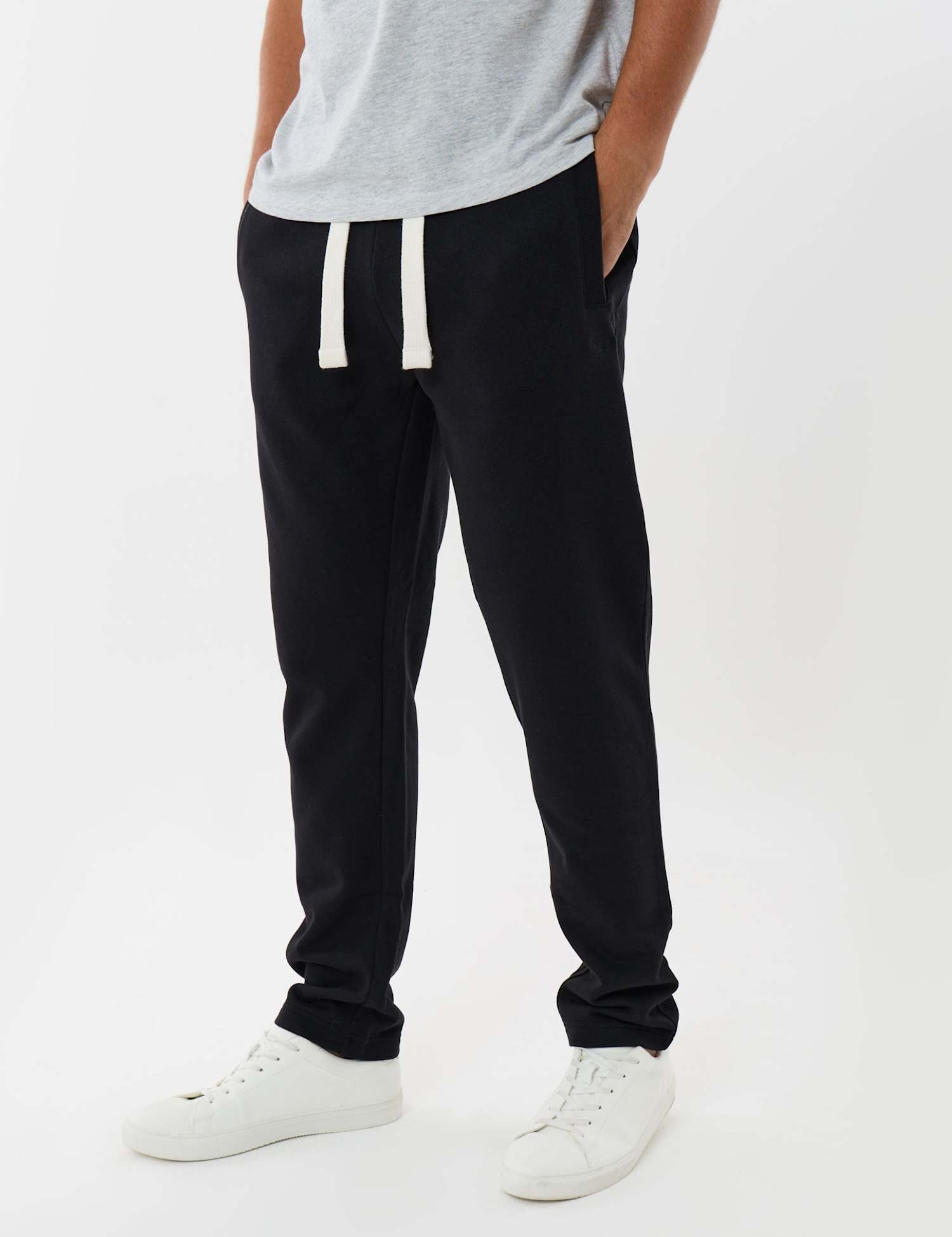 Threadbare Regular Fit Cotton Rich Joggers Black Mix