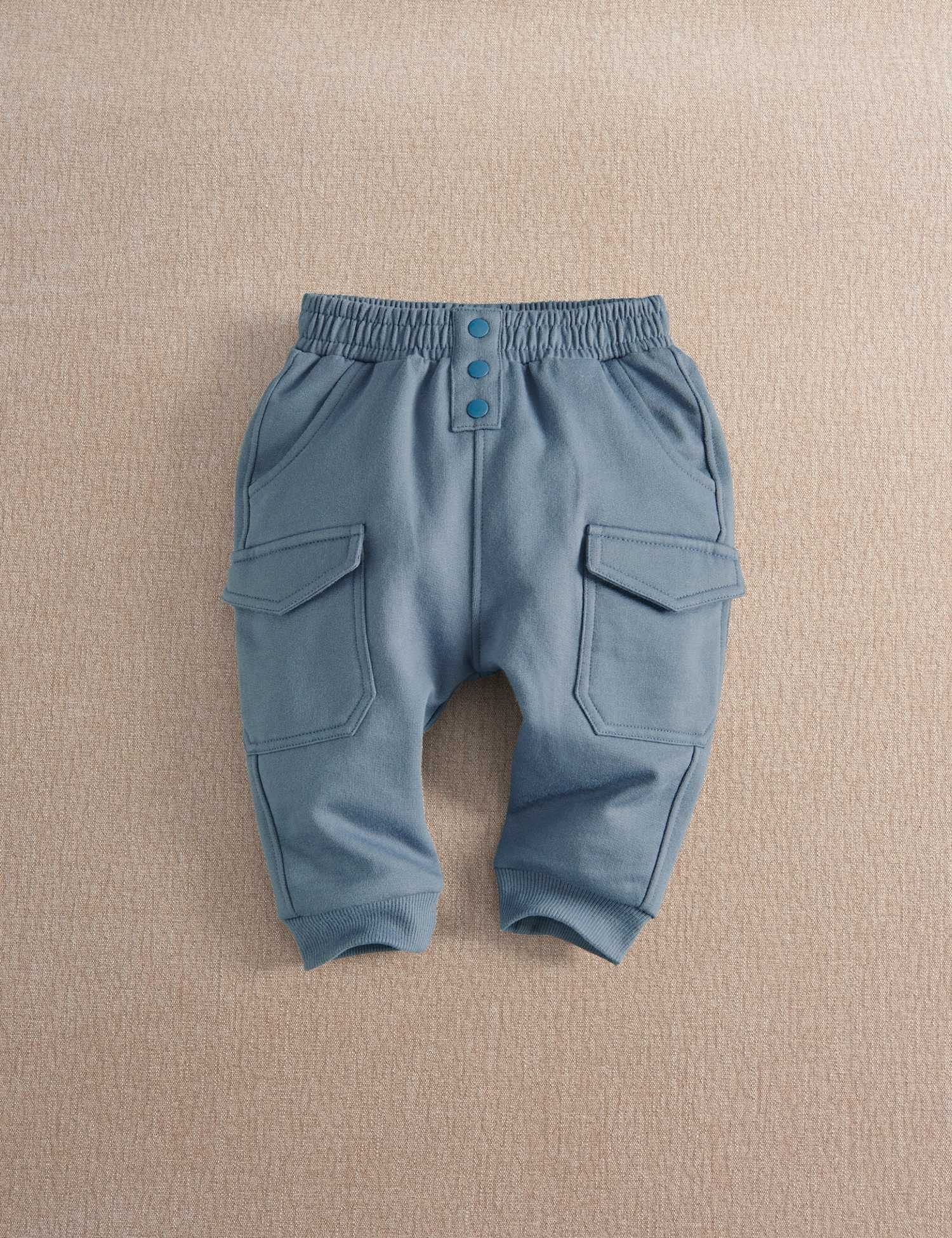 Mamas & Papas Cargo Pure Cotton Jogger (0-3 Yrs) Blue