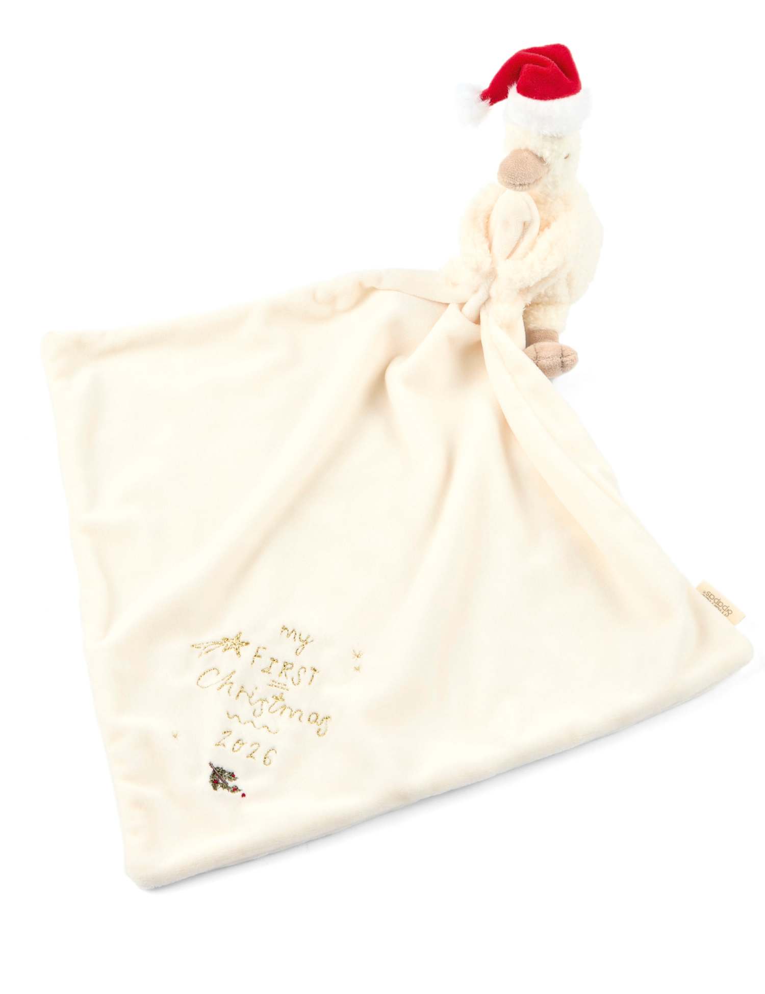 Mamas & Papas Christmas Duckling Baby Comforter White