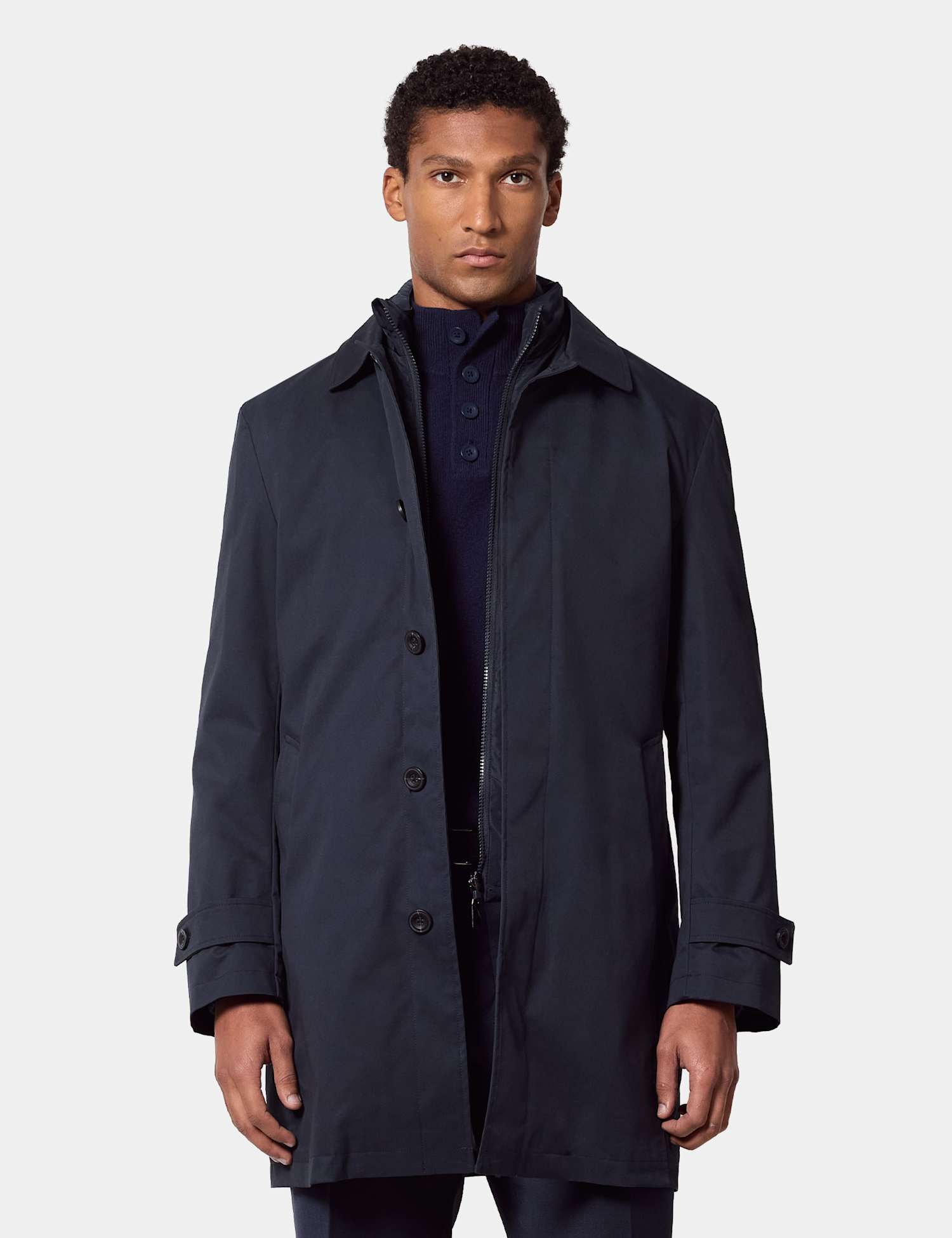 Hawes & Curtis Cotton Rich 3 In 1 Mac Navy