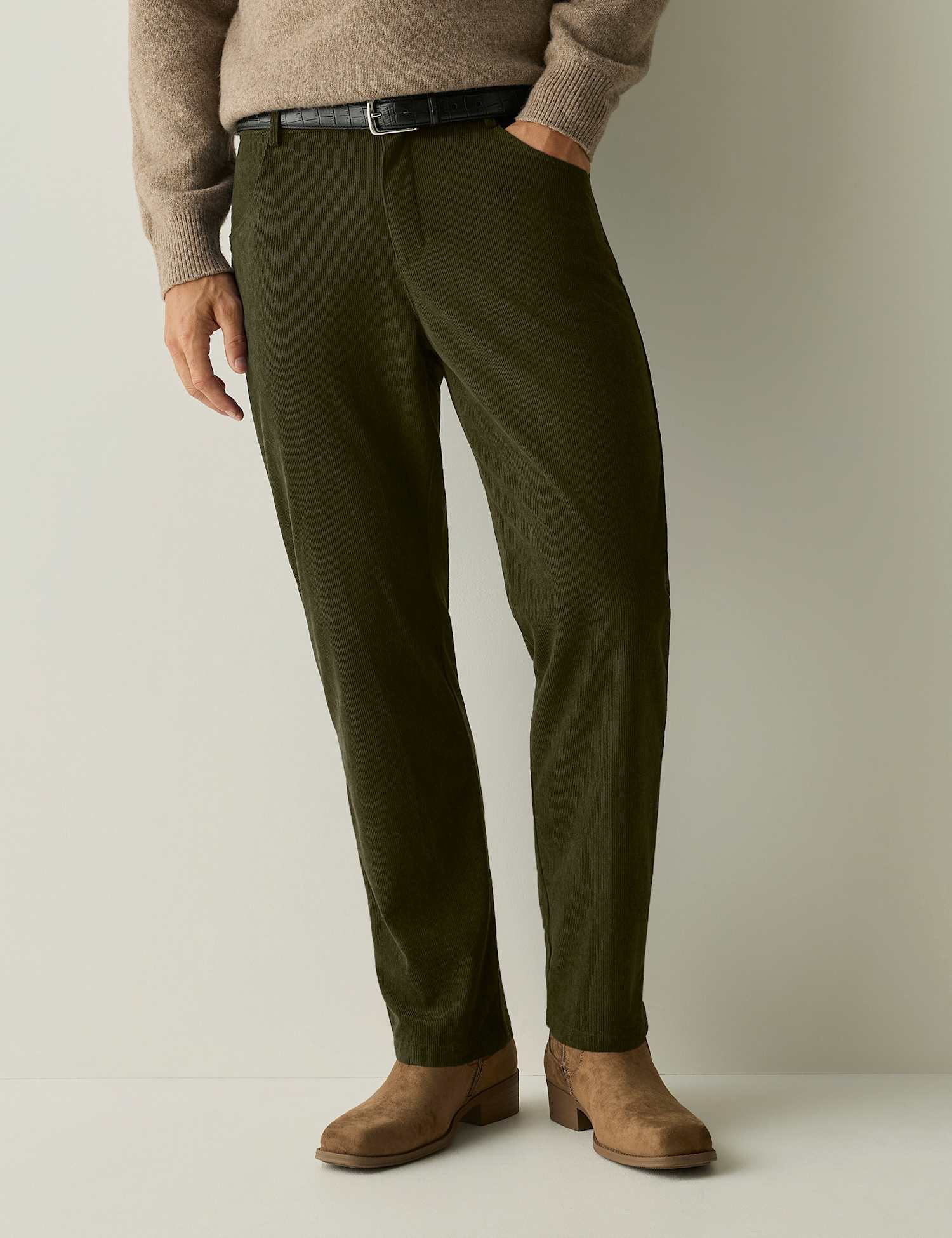 Regatta Strasbourg Cotton Rich Straight Leg Chinos Dark Green