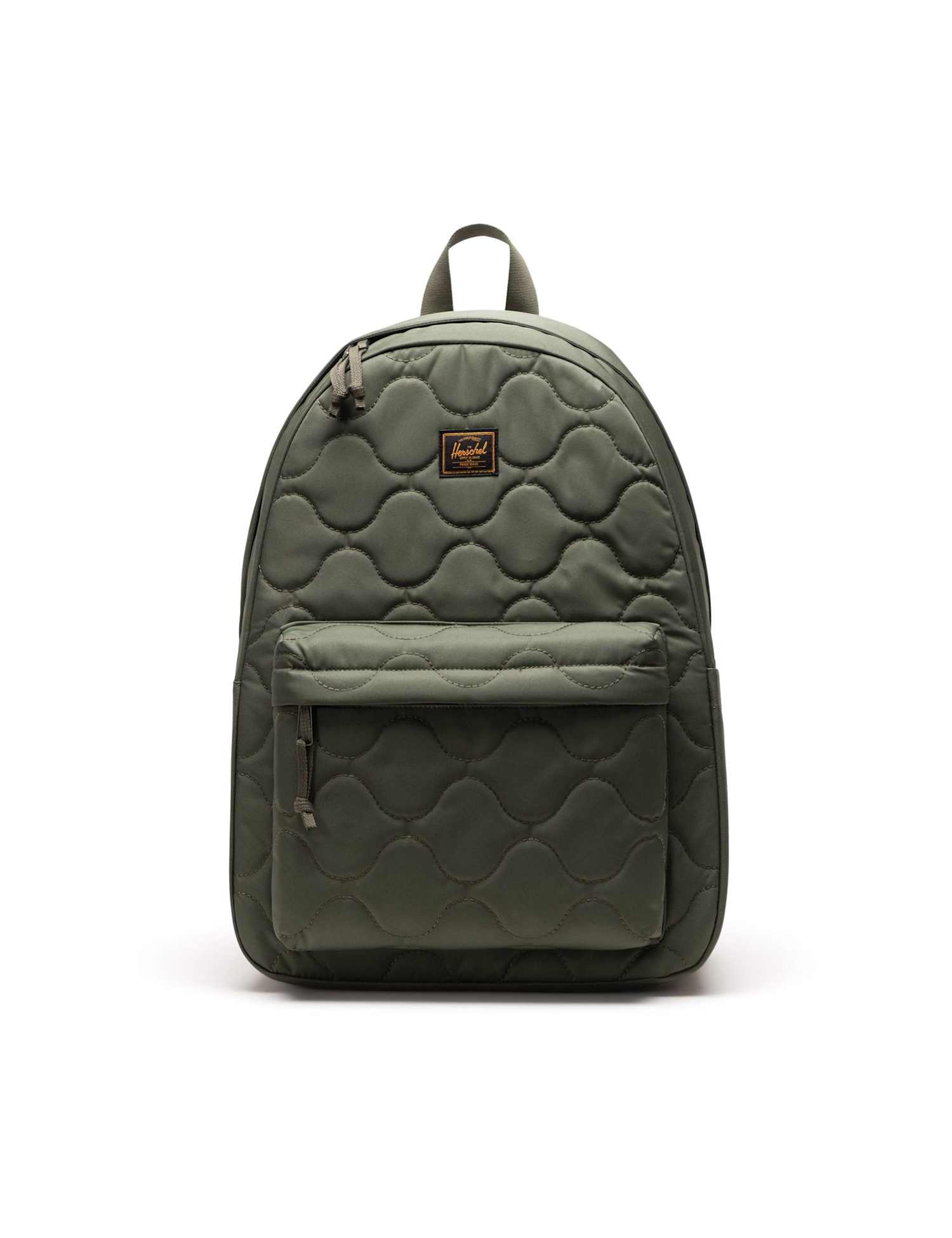 Herschel Quilted Double Zip Backpack Green