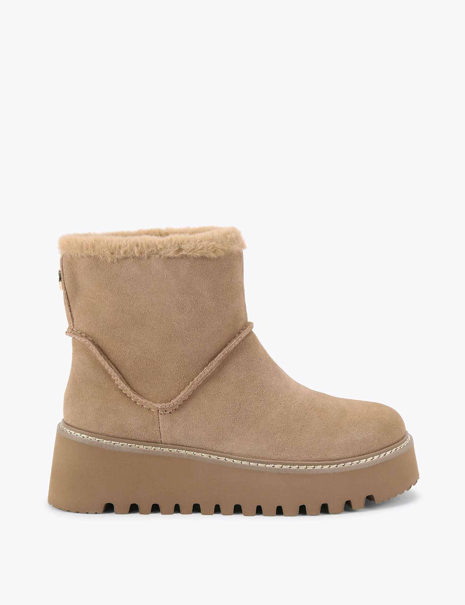 Carvela Cosy Suede Ankle Boots Tan