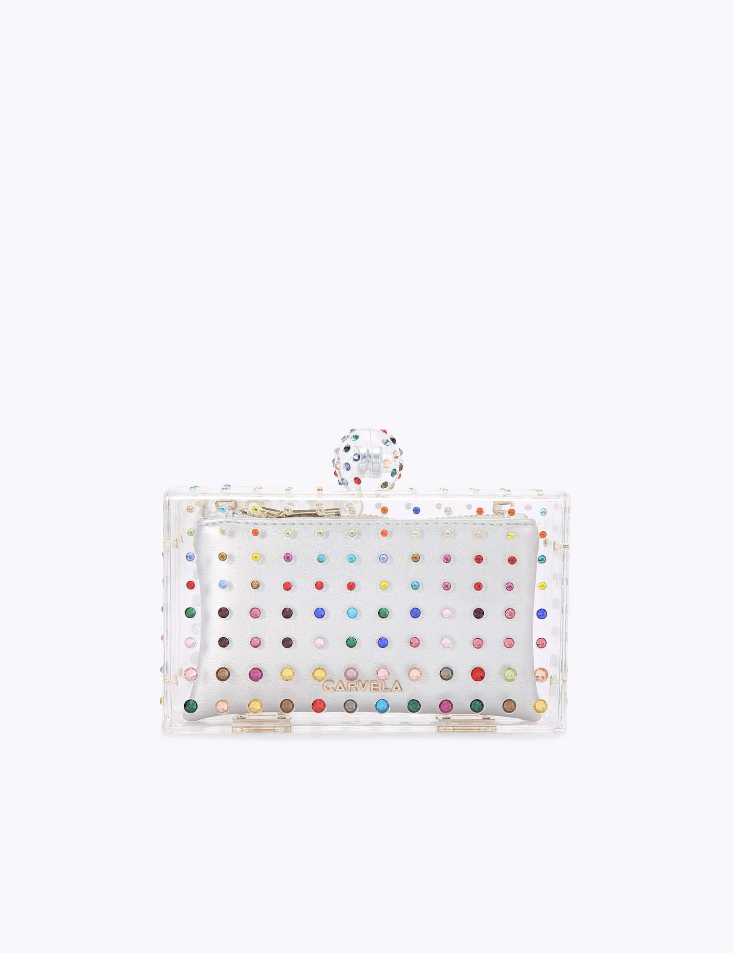 Carvela Embellished Clutch Bag Multi